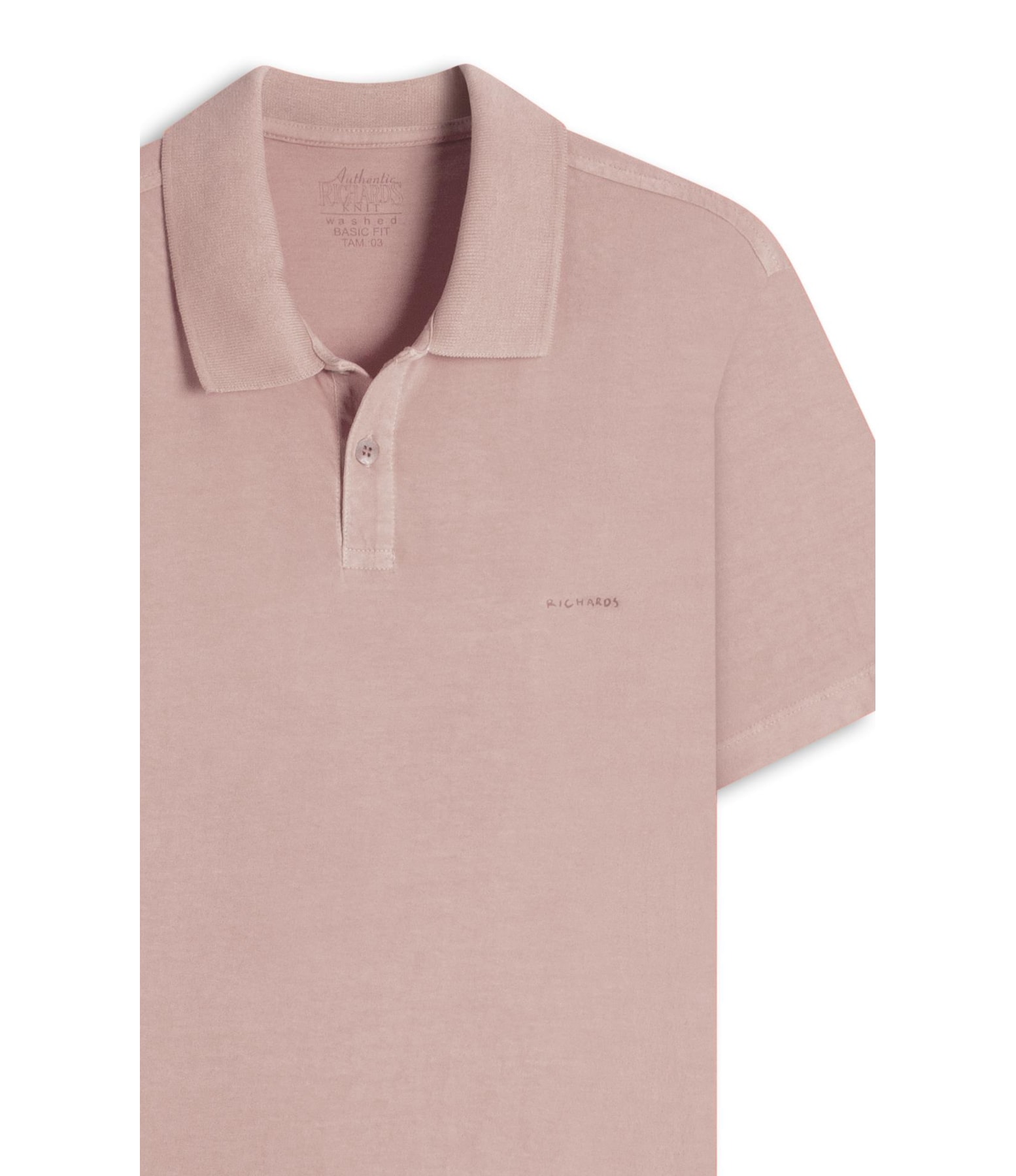 Polo Mm Washed Bf Salmao