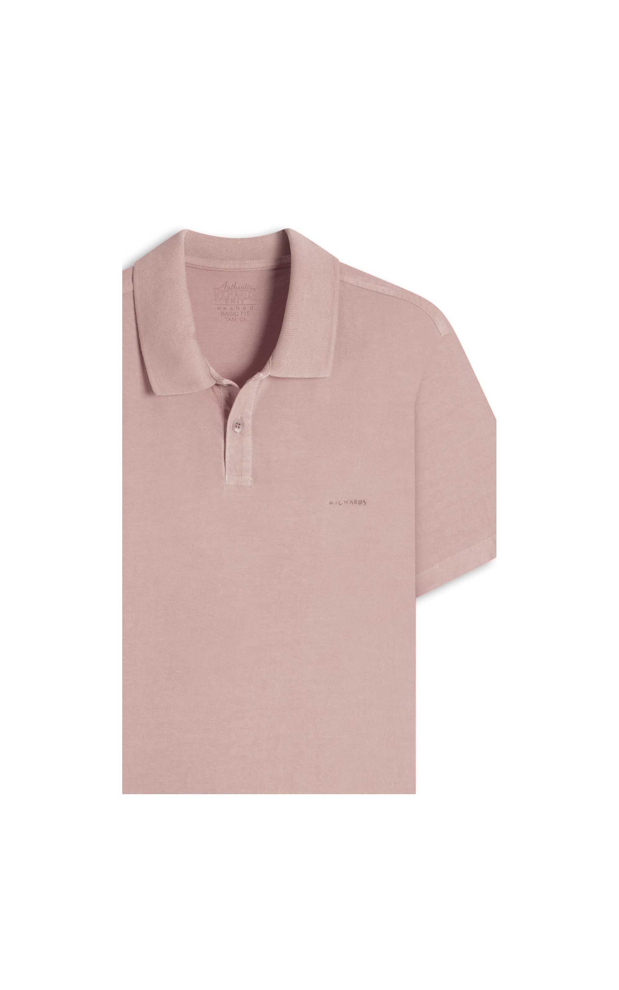 Polo Mm Washed Bf Salmao