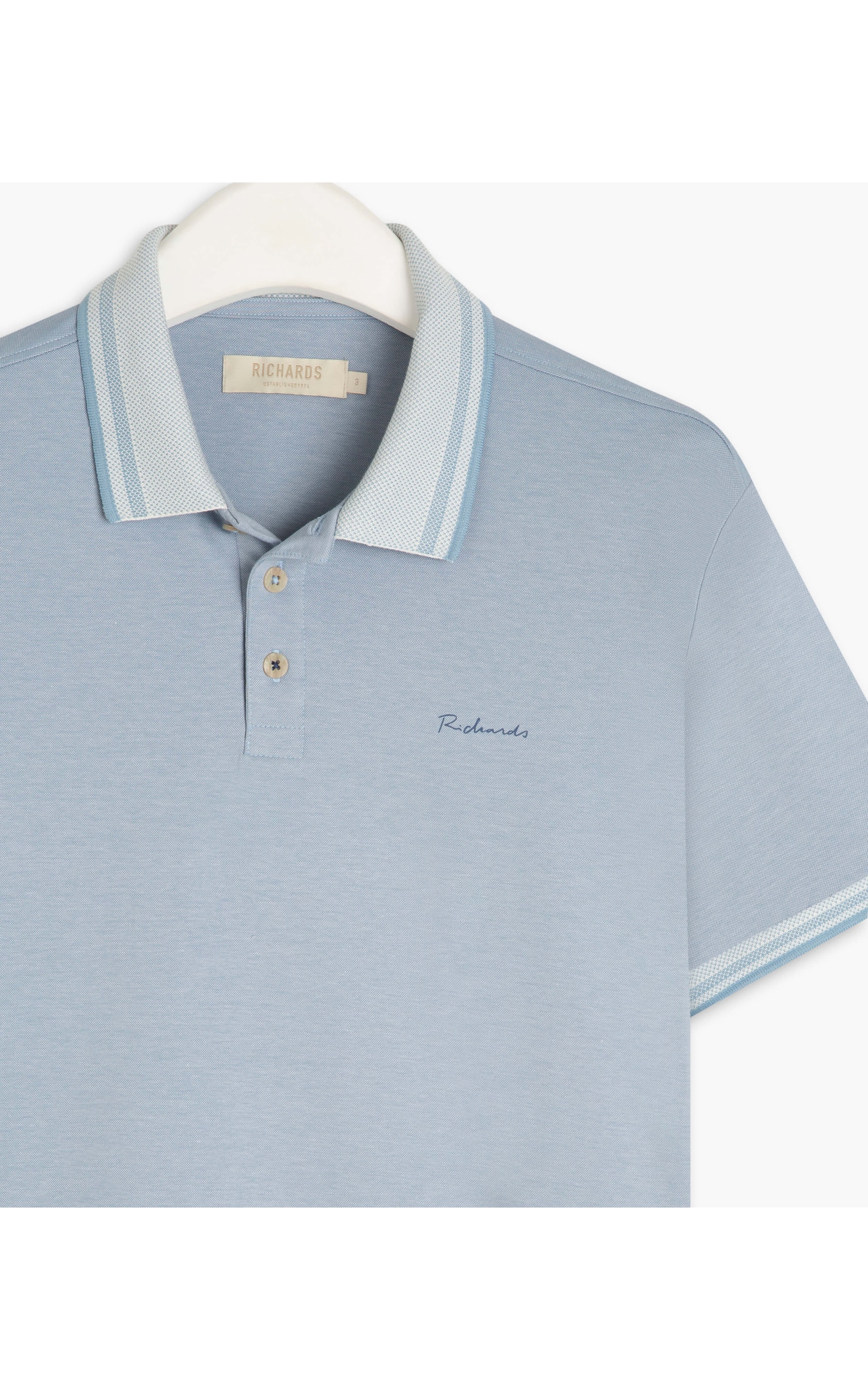 Polo Olimpo Gold Mc Azul Claro