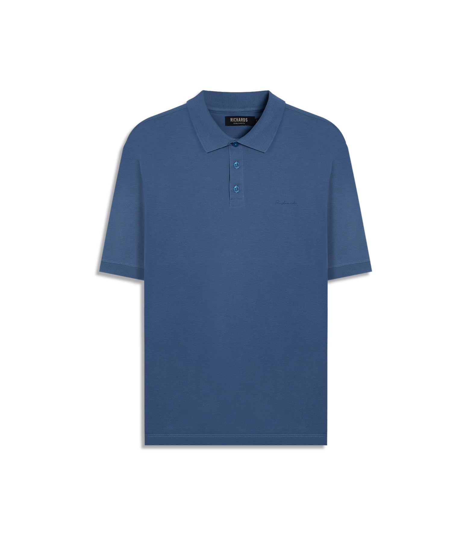 Polo Pima Basic Azul Pervante