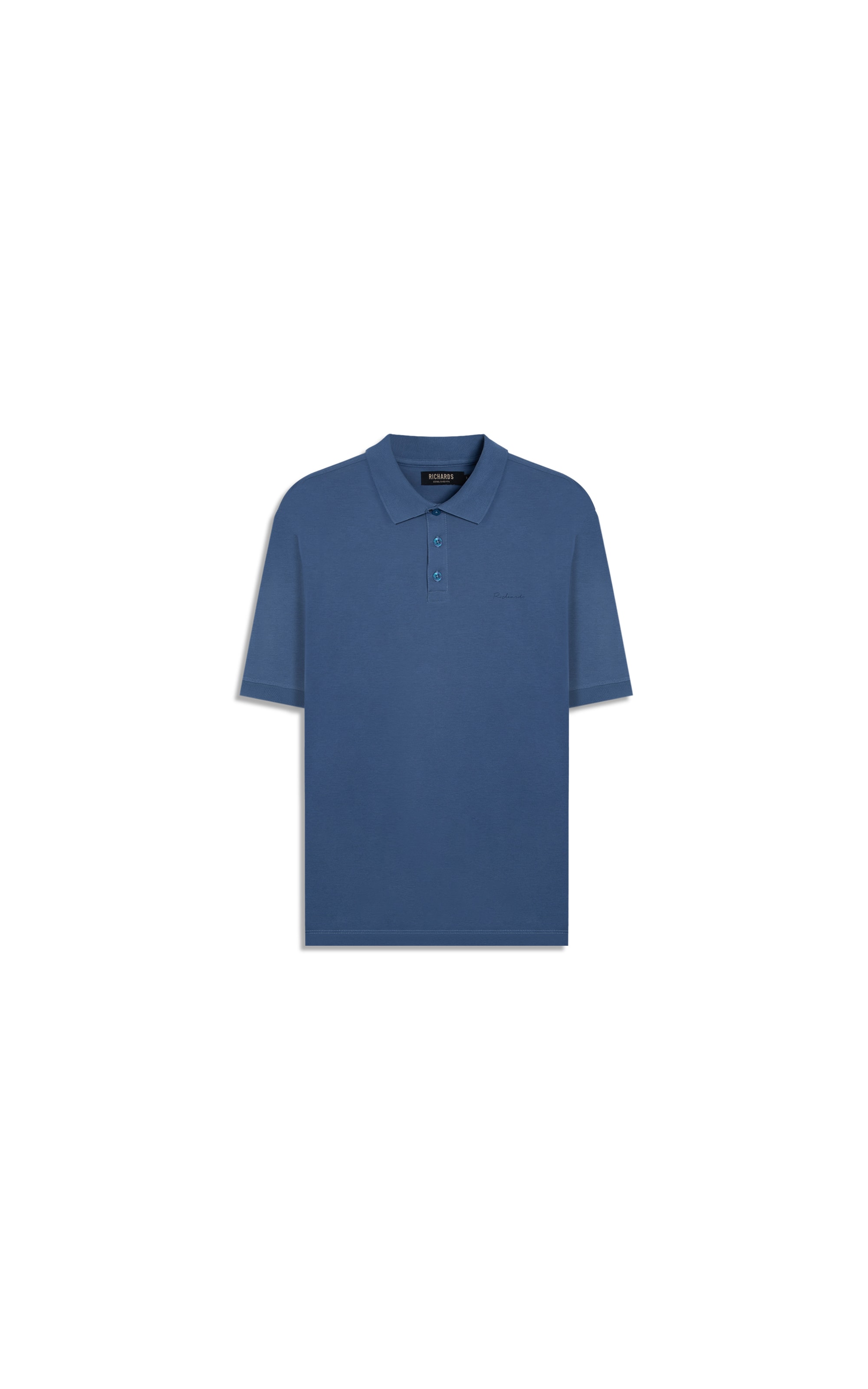Polo Pima Basic Azul Pervante