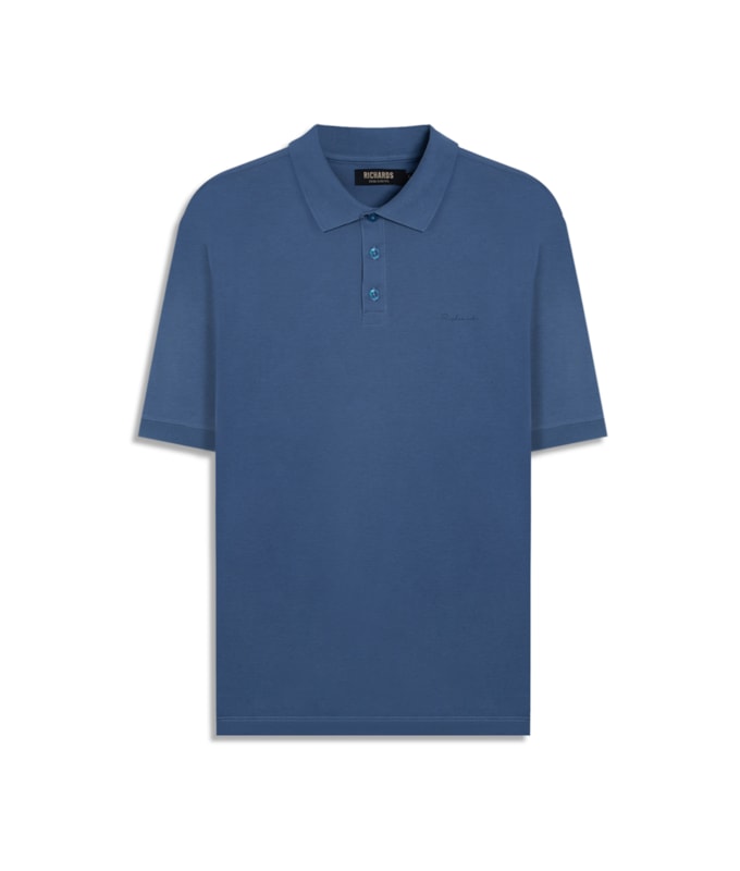 Polo Pima Basic Azul Pervante