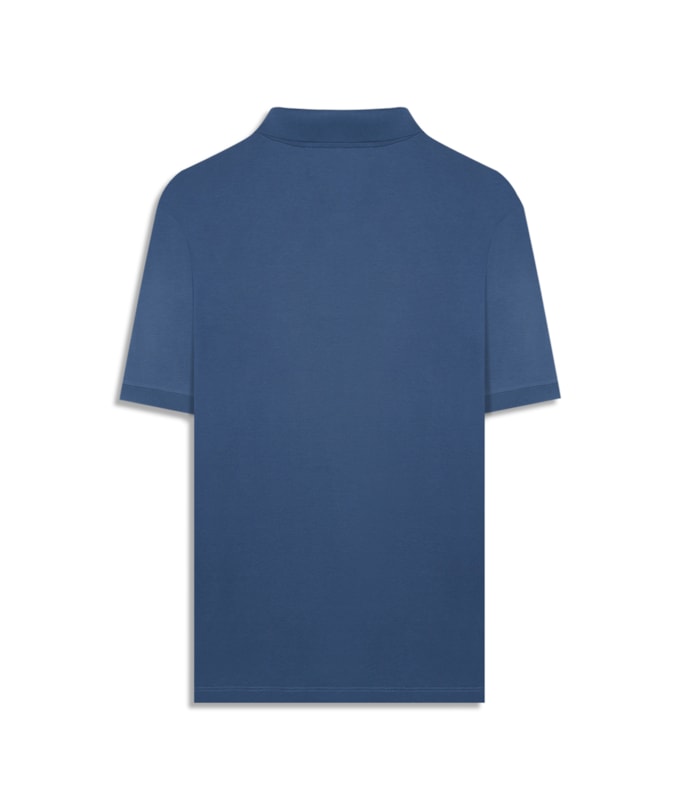 Polo Pima Basic Azul Pervante