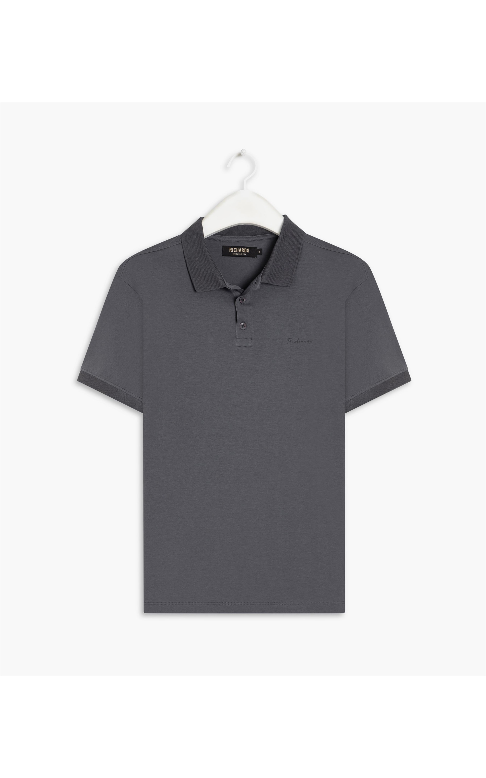 Polo Pima Basic Grafite