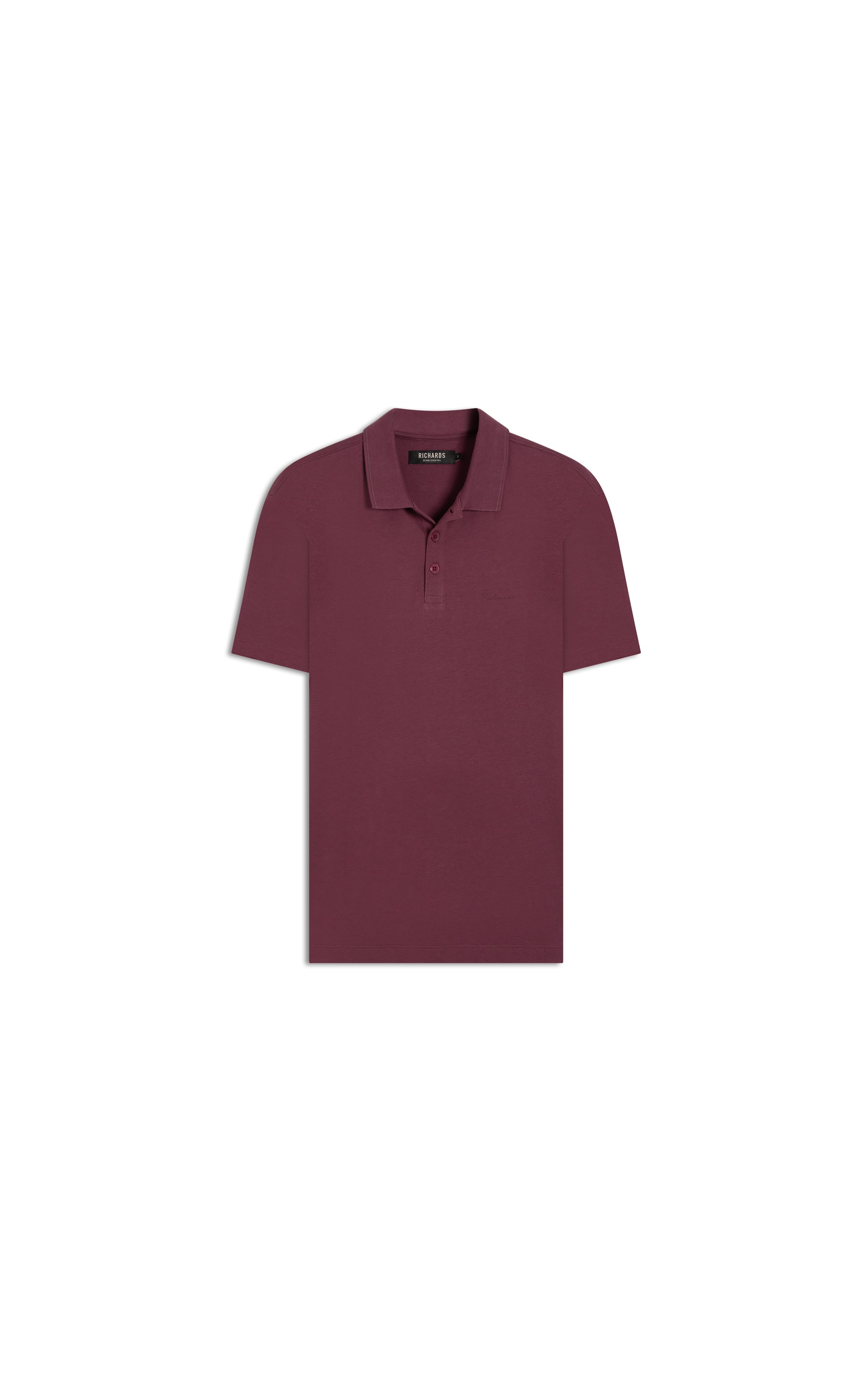 Polo Pima Com Friso Vinho