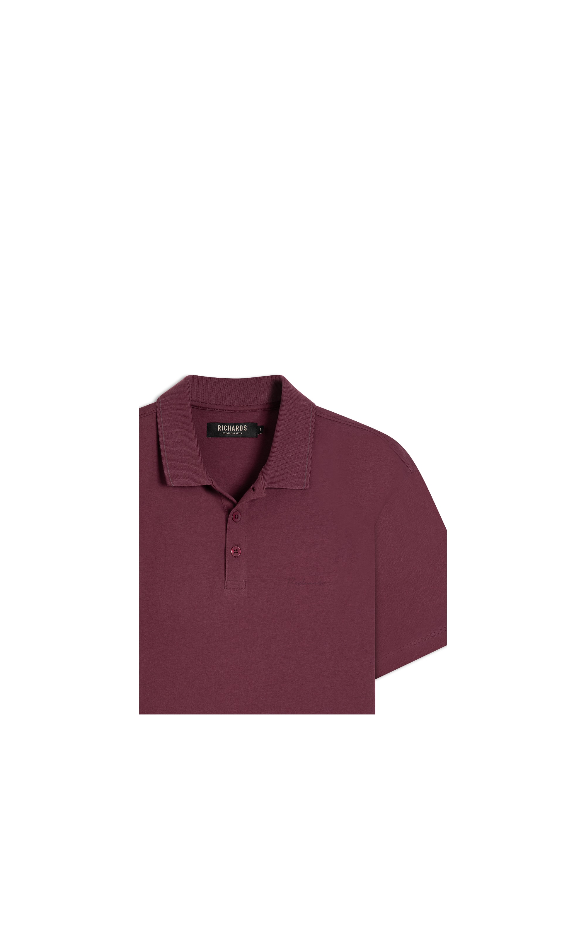 Polo Pima Com Friso Vinho