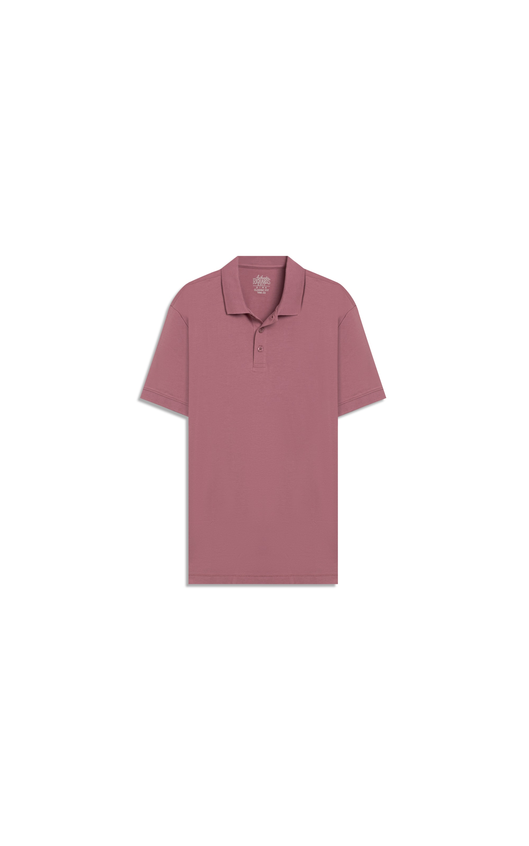 Polo Pima Com Punho New Classic Mauve