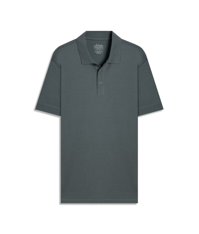 Polo Pima Com Punho New Classic  Verde Army