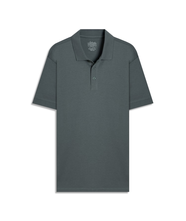 Polo Pima Com Punho New Classic  Verde Army