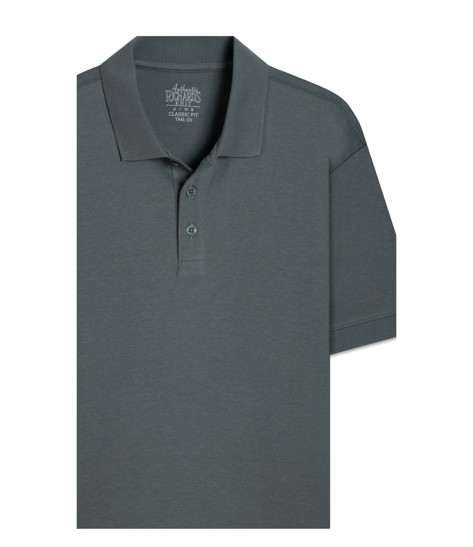 Polo Pima Com Punho New Classic  Verde Army