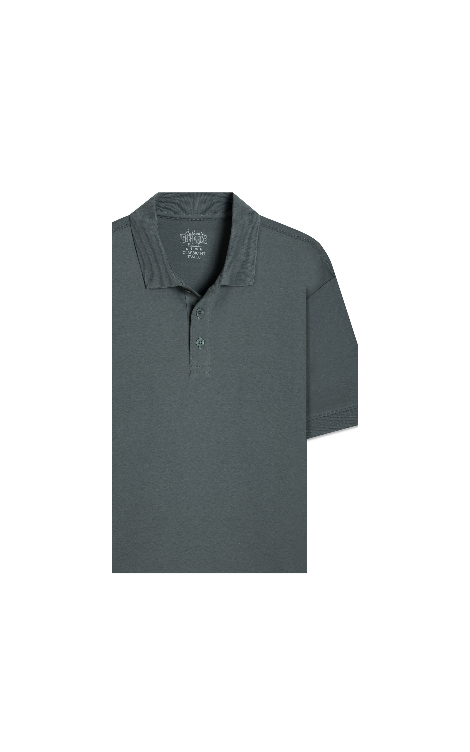 Polo Pima Com Punho New Classic  Verde Army