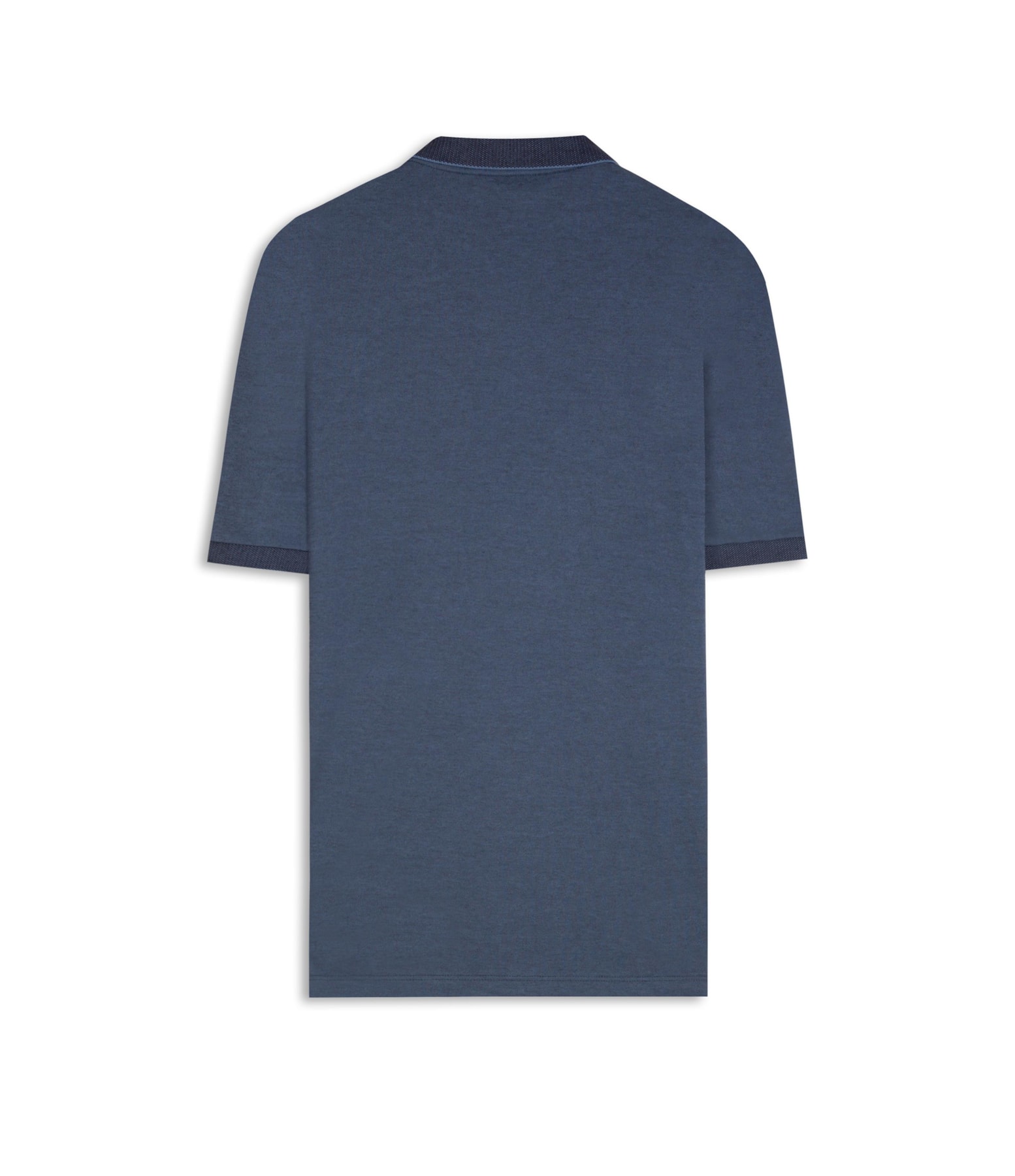 Polo Pima Interlock Mc Bf Azul Pervante