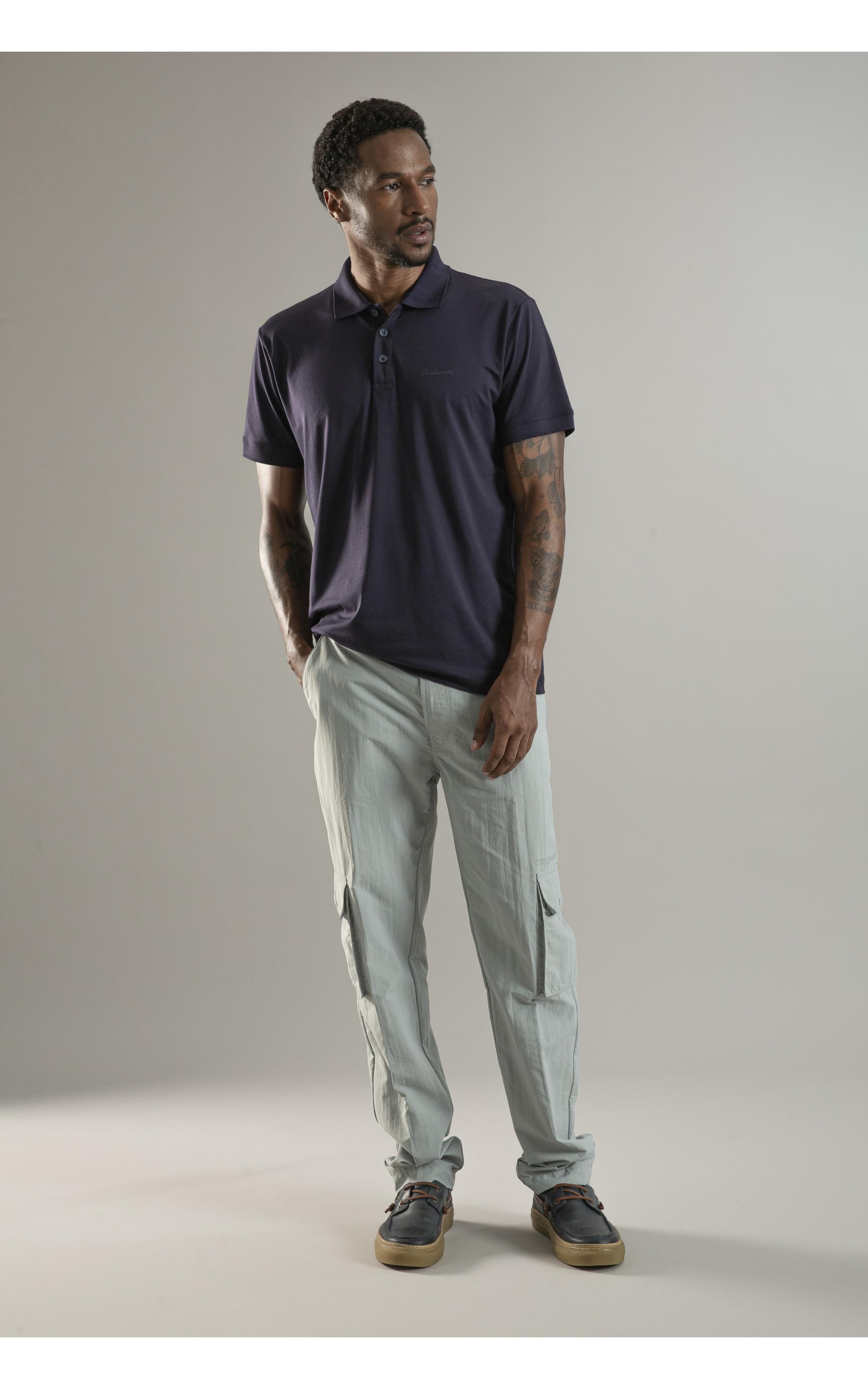 Polo Pima Tech Dark Navy