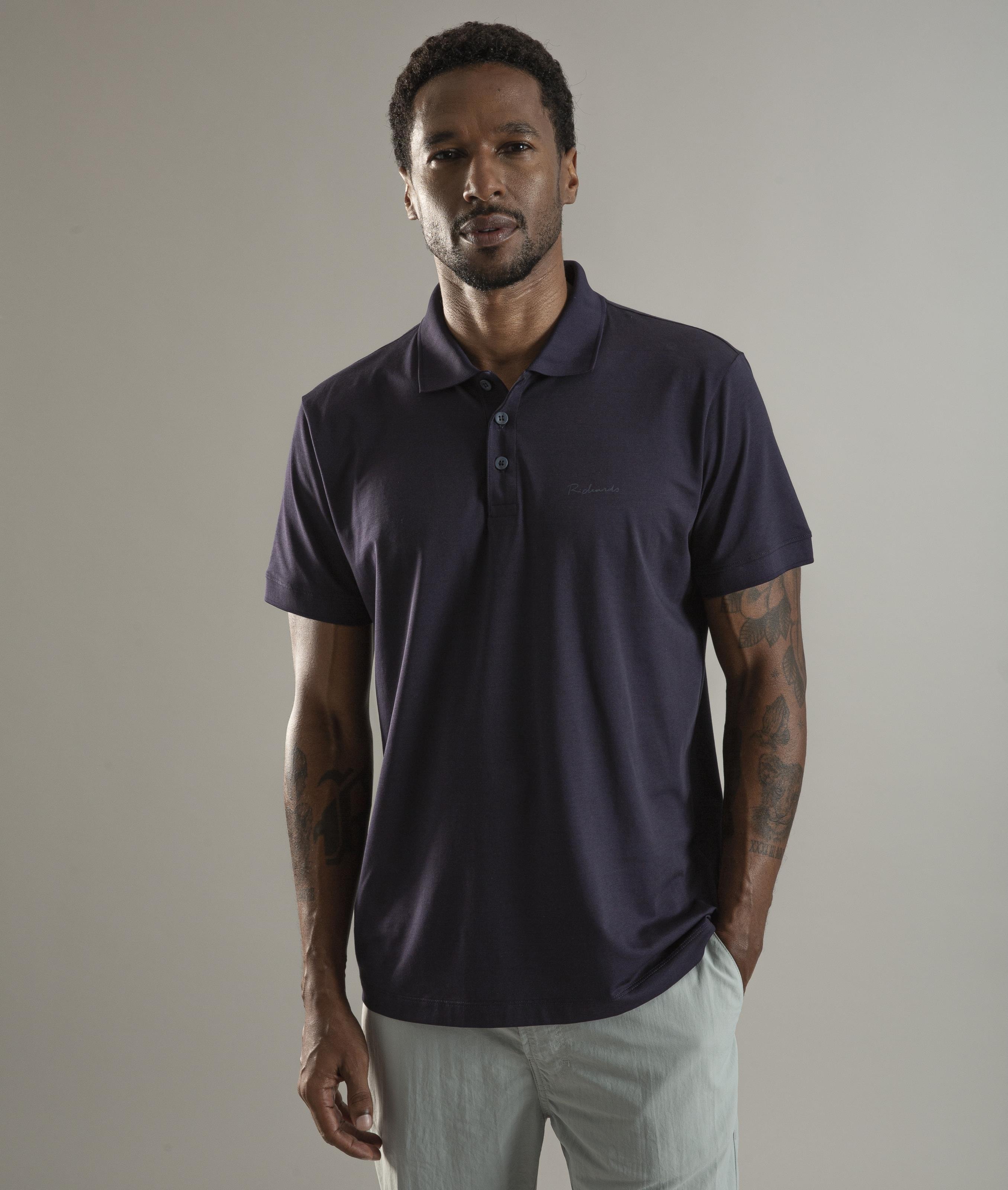 Polo Pima Tech Dark Navy