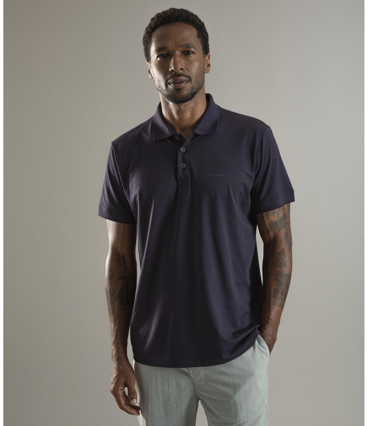 Polo Pima Tech Dark Navy