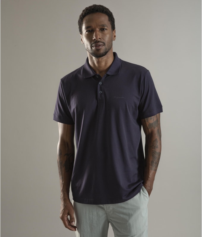Polo Pima Tech Dark Navy