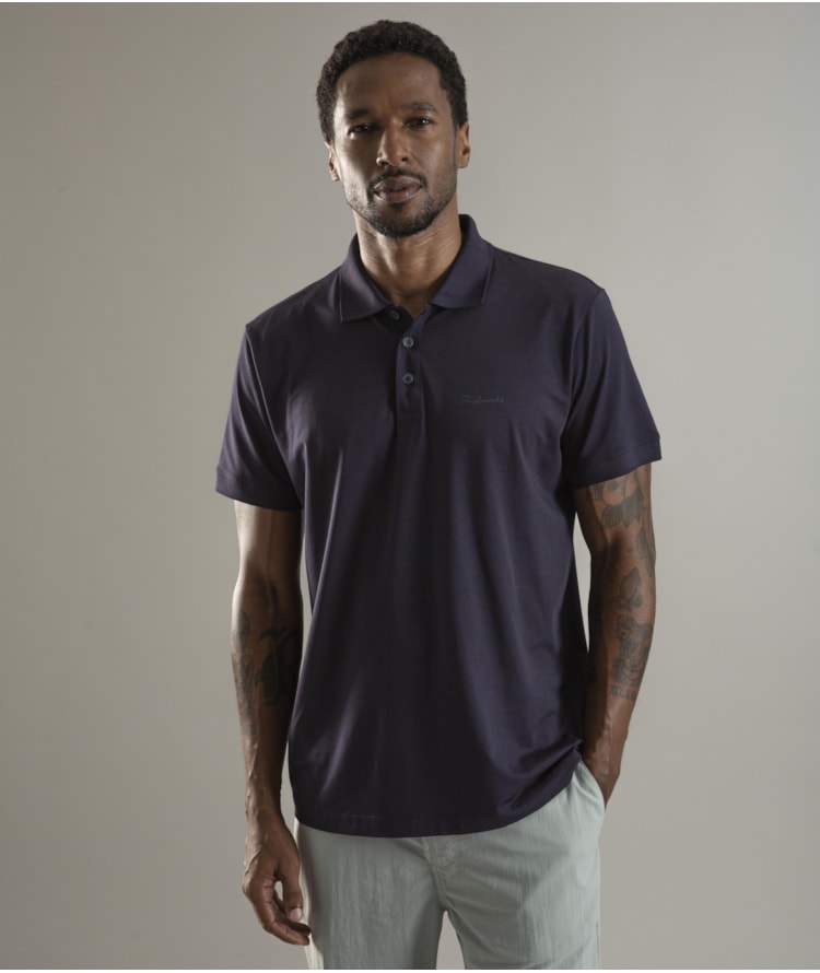 Polo Pima Tech Dark Navy