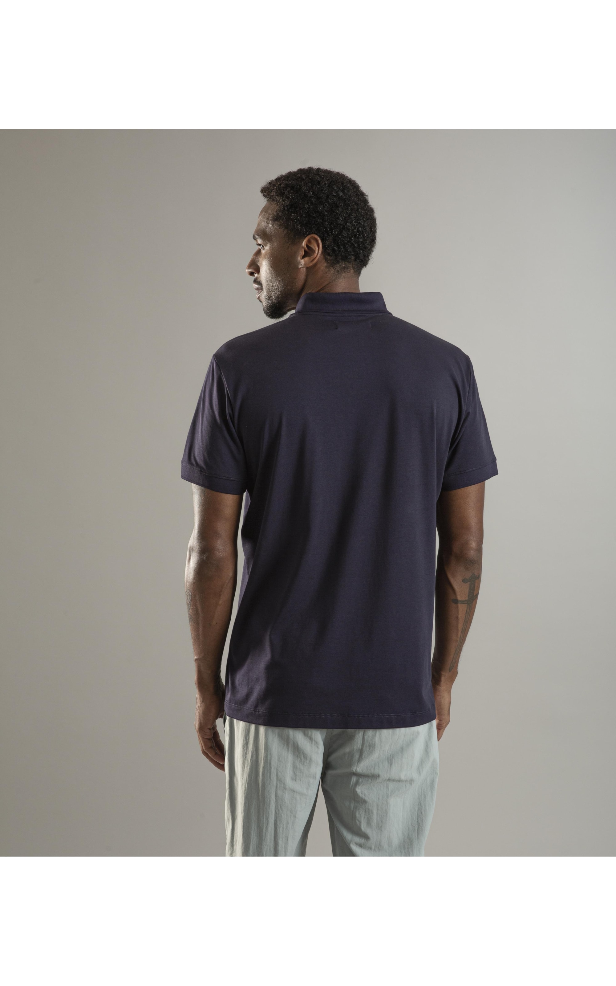 Polo Pima Tech Dark Navy
