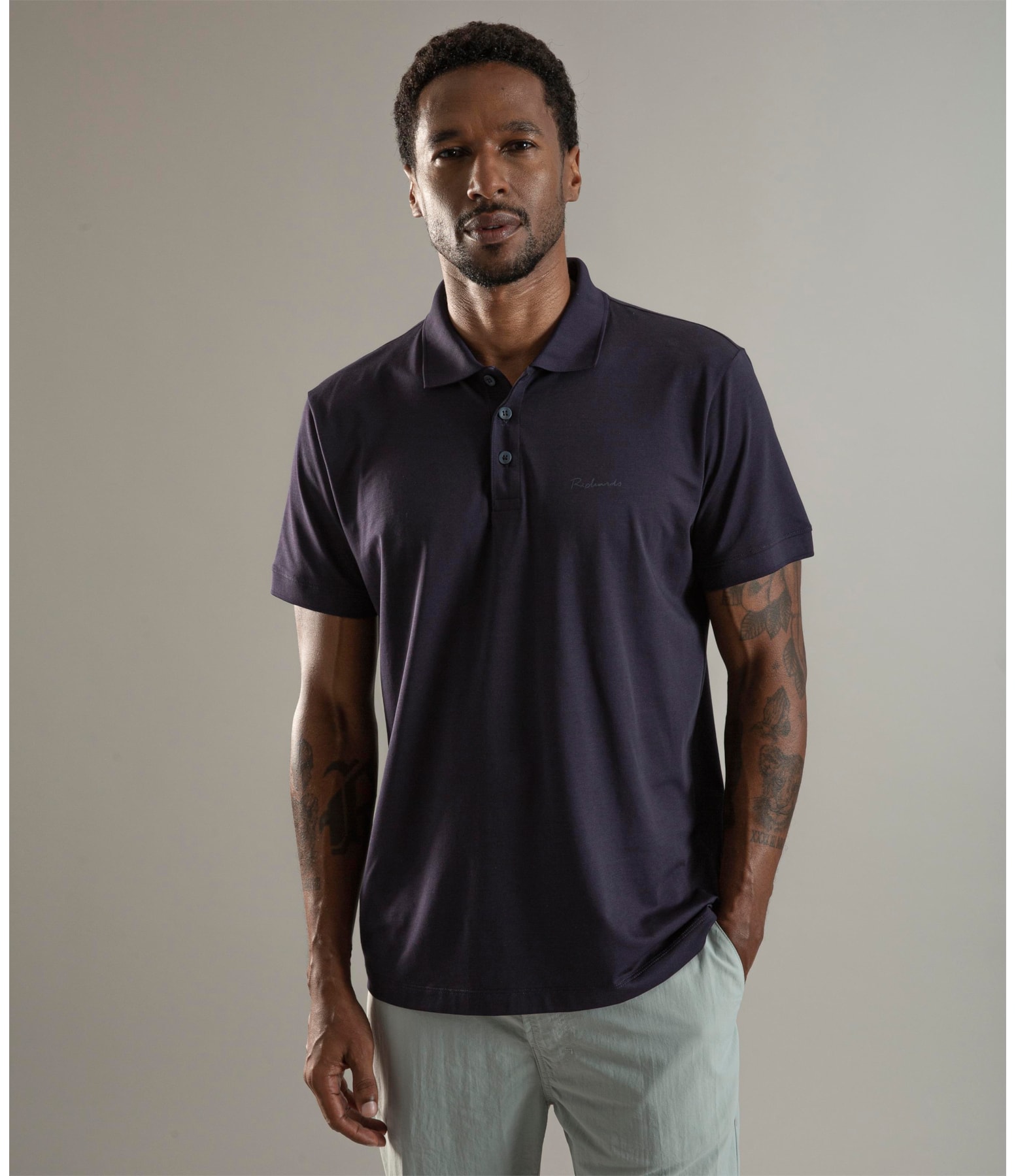 Polo Pima Tech Dark Navy