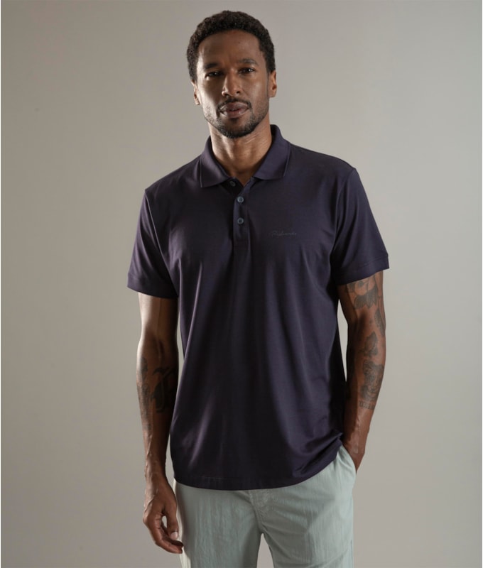 Polo Pima Tech Dark Navy