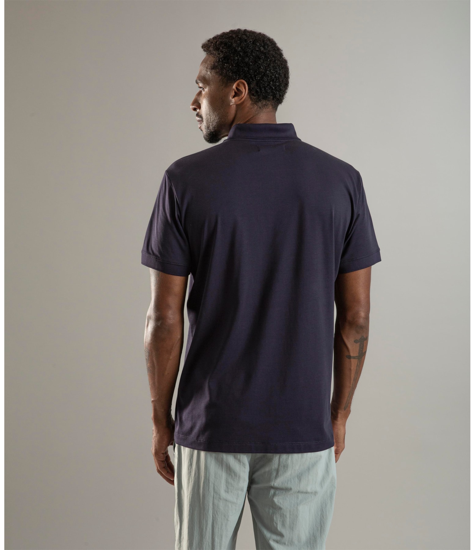 Polo Pima Tech Dark Navy