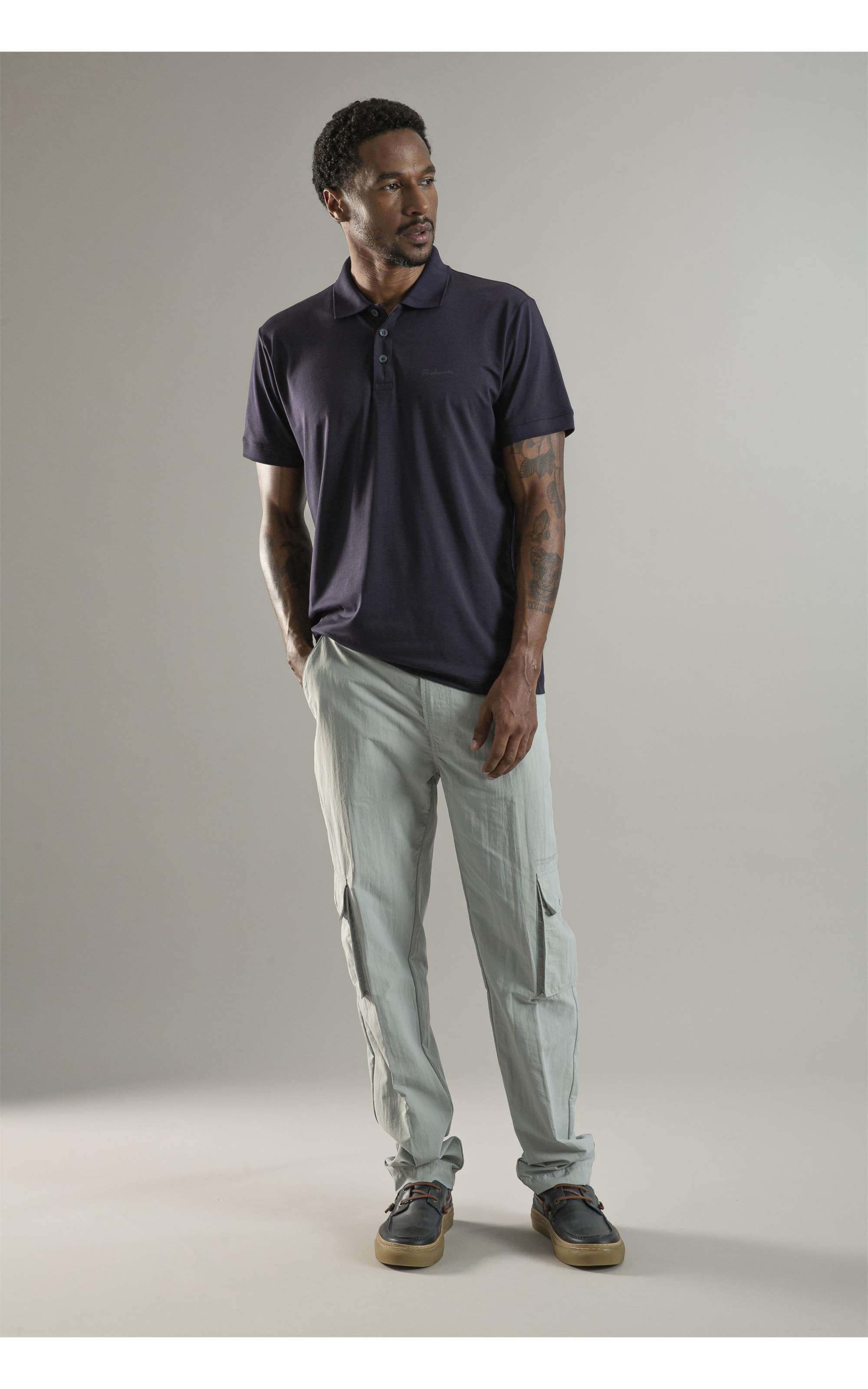 Polo Pima Tech Dark Navy