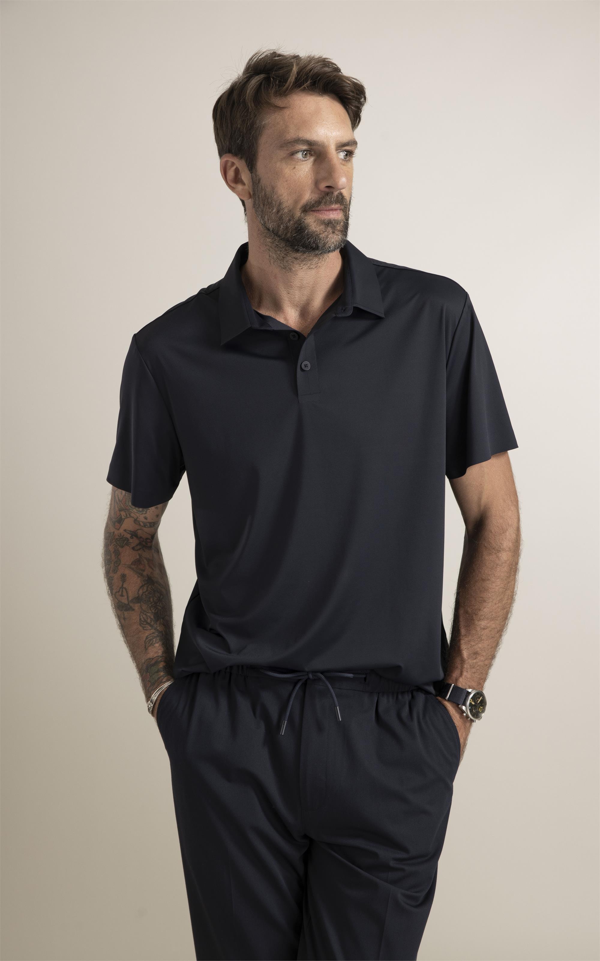 Polo  Piquet Active Basic Fit Dark Navy