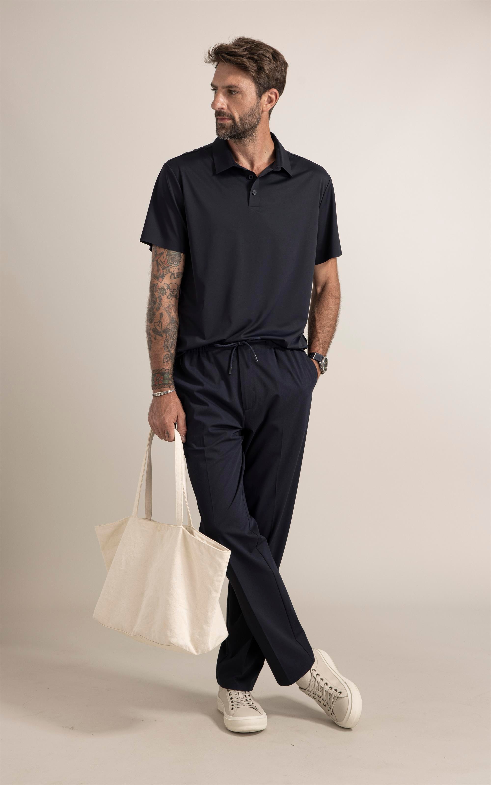 Polo  Piquet Active Basic Fit Dark Navy