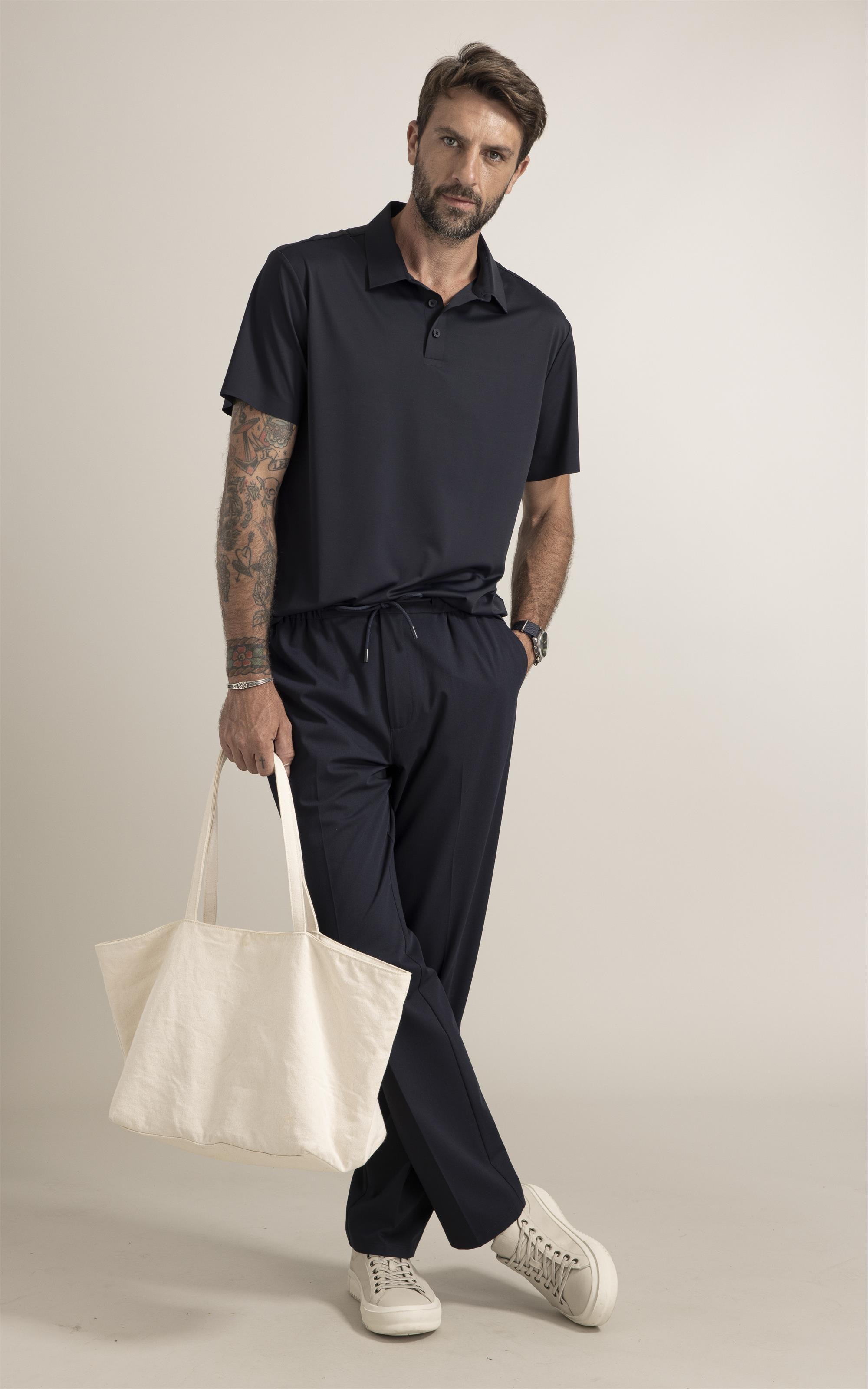Polo  Piquet Active Basic Fit Dark Navy