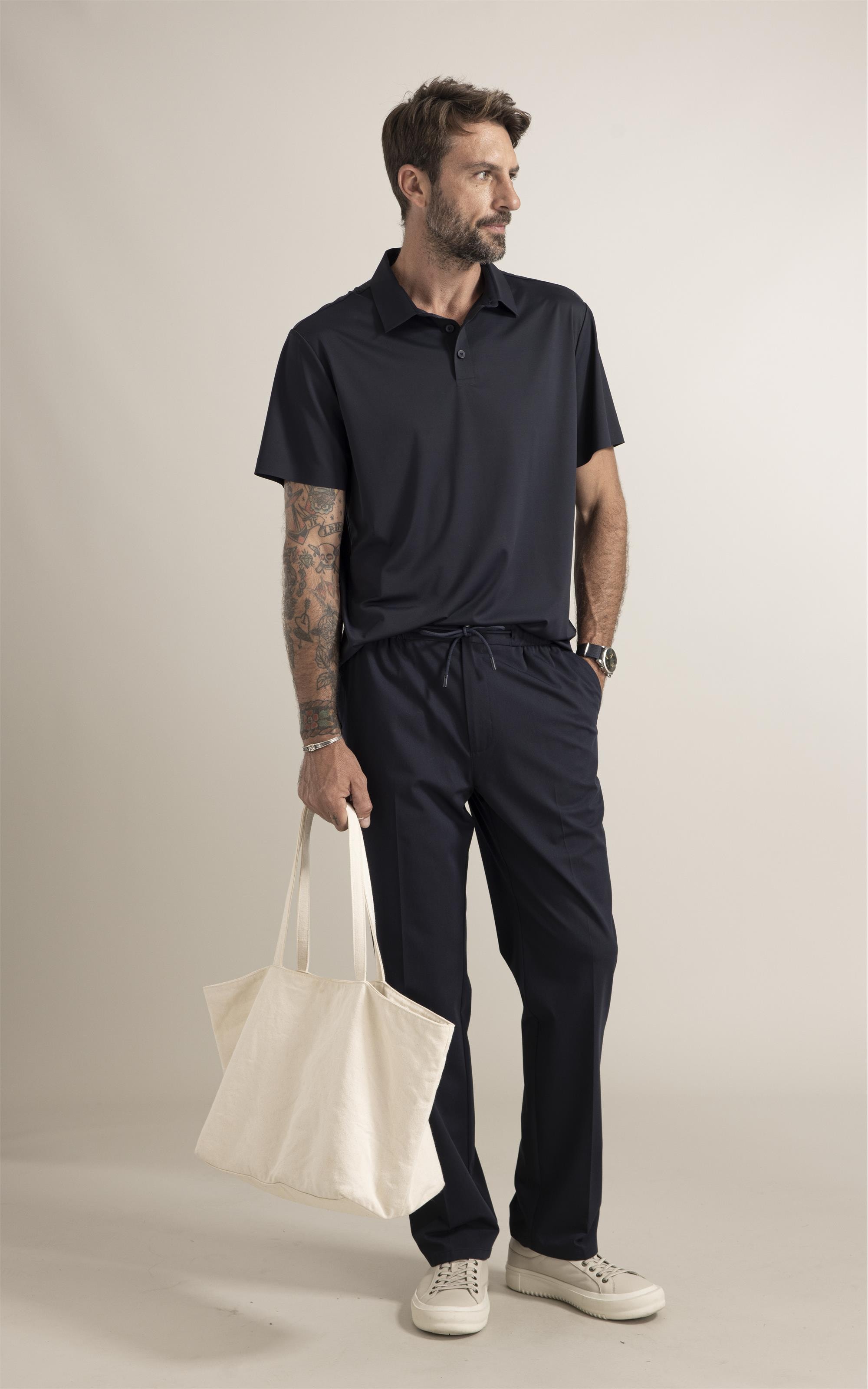 Polo  Piquet Active Basic Fit Dark Navy