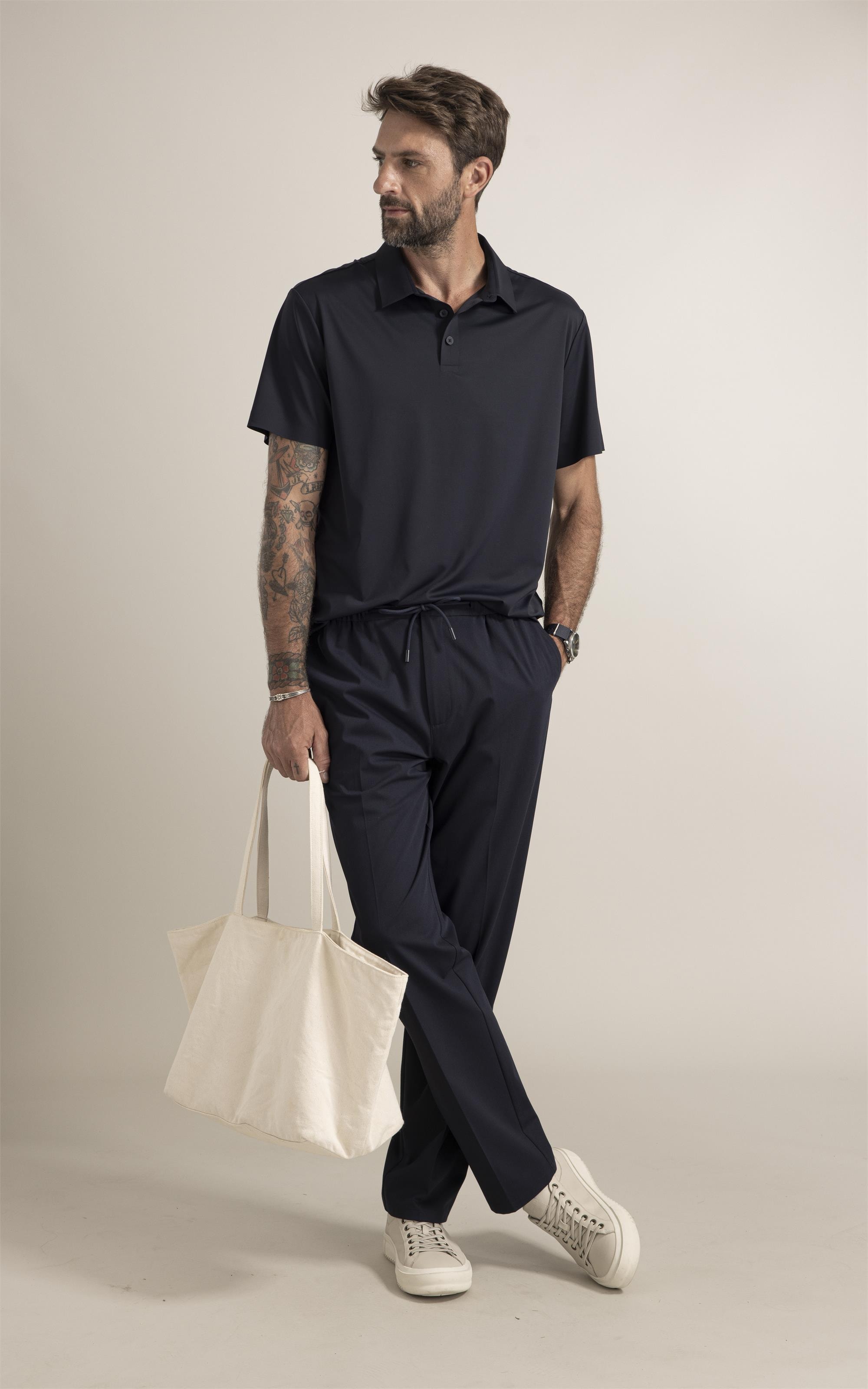 Polo  Piquet Active Basic Fit Dark Navy