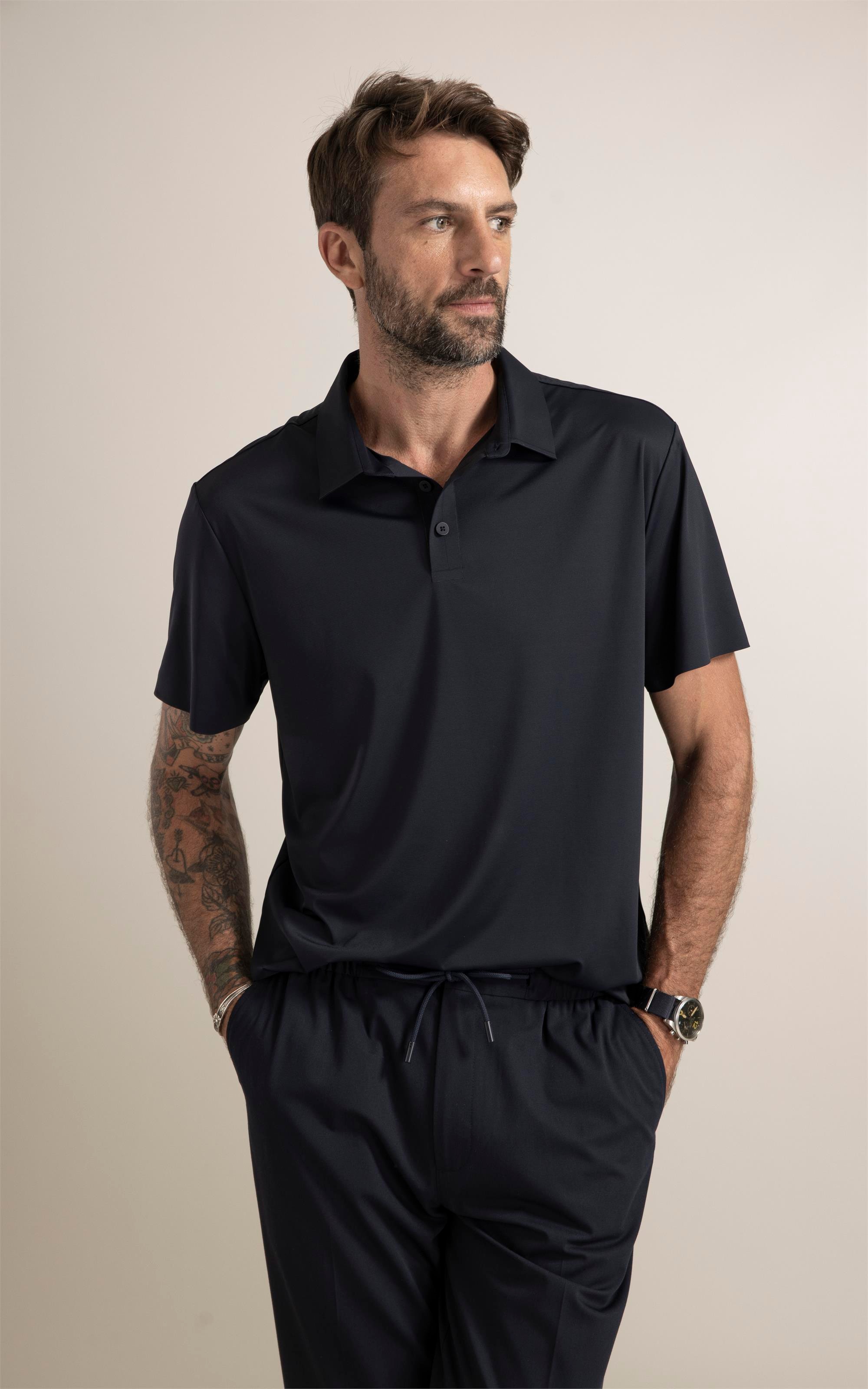 Polo  Piquet Active Basic Fit Dark Navy