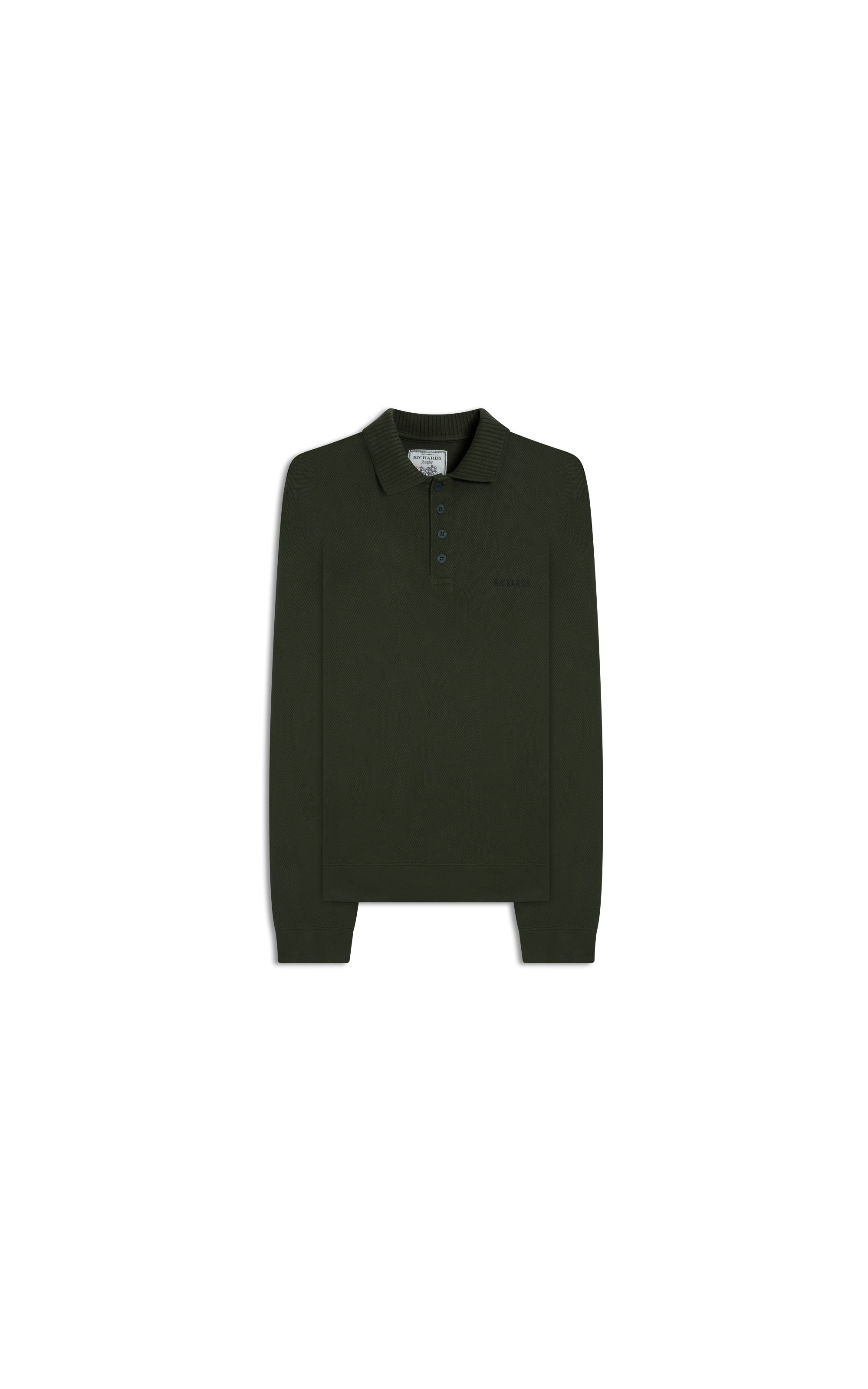Polo Piquet Bold Ml Basic Fit Floresta