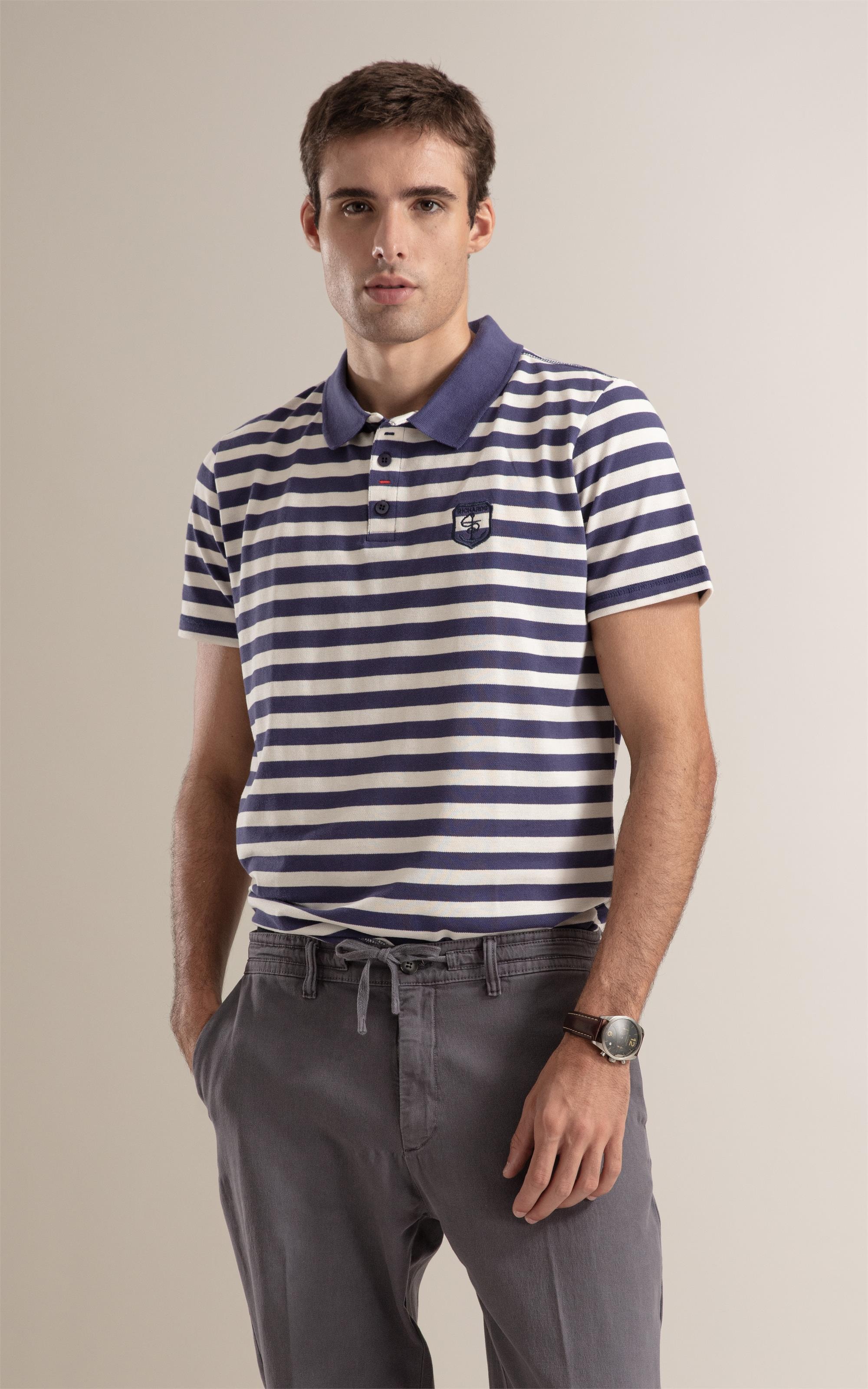 Polo Piquet Brasao Purple Blue