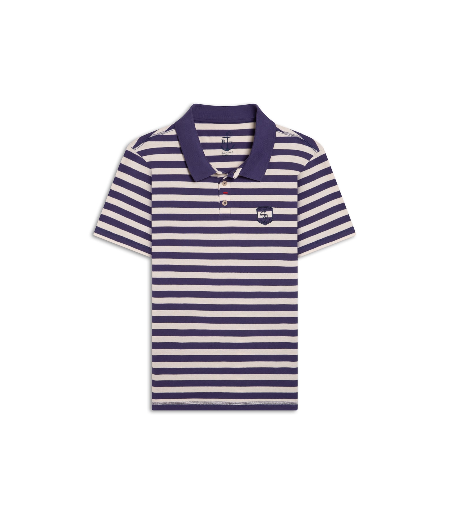Polo Piquet Brasao Purple Blue