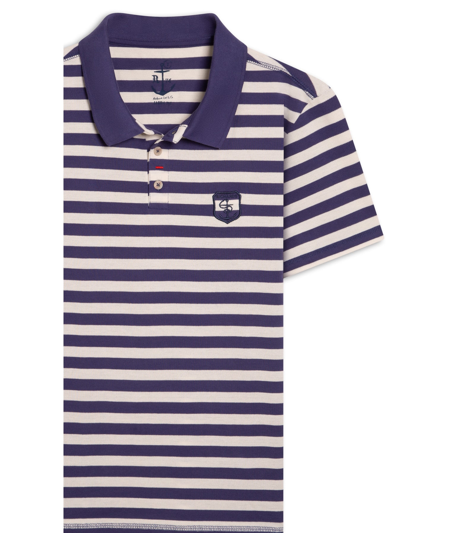 Polo Piquet Brasao Purple Blue