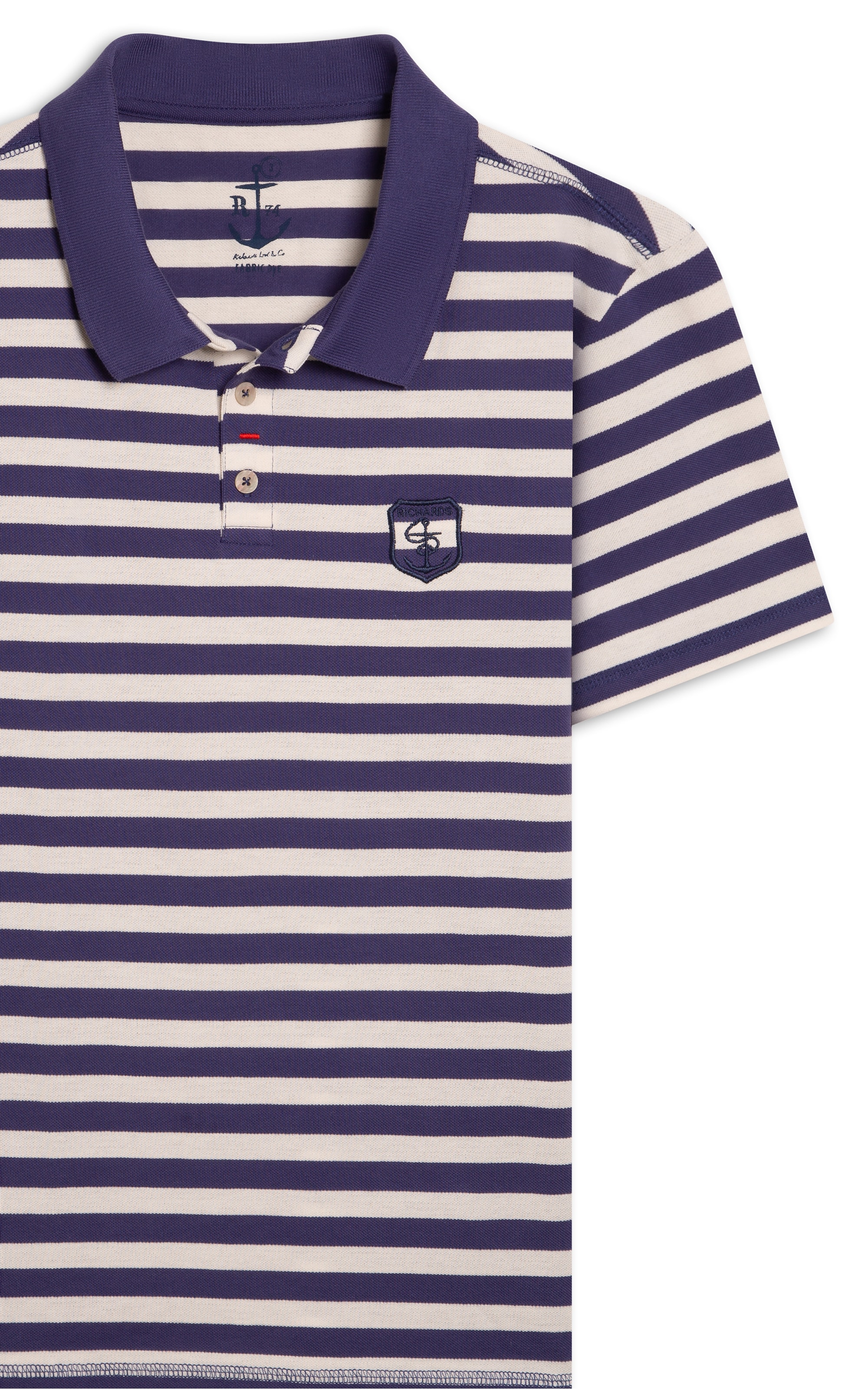 Polo Piquet Brasao Purple Blue