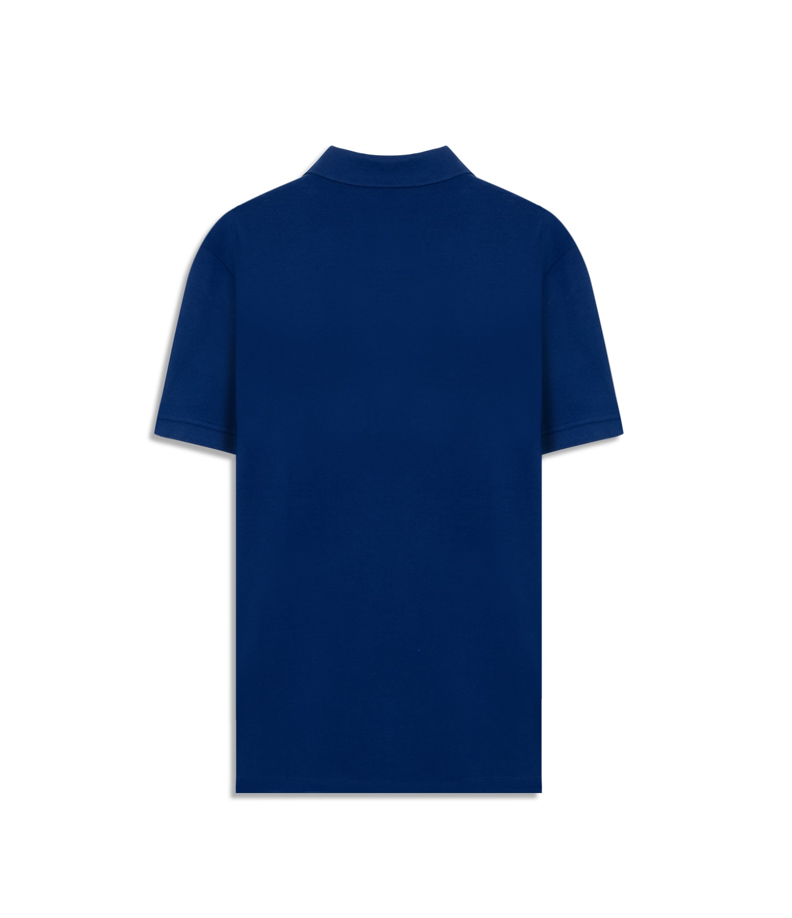 Polo Piquet Com Elastano Mc Azul Jeans