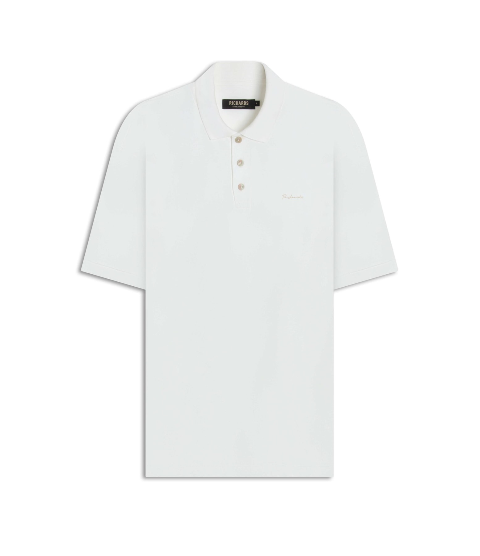 Polo Piquet Com Elastano Mc Off White