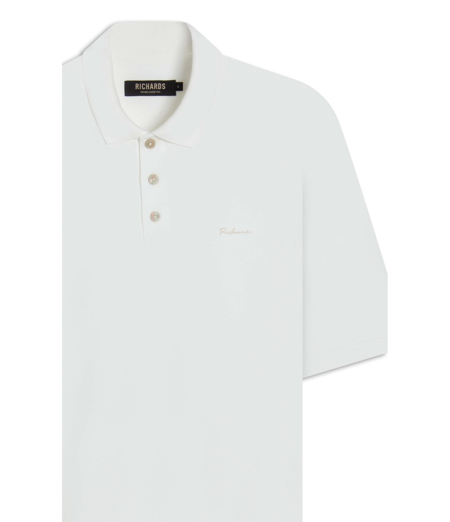 Polo Piquet Com Elastano Mc Off White