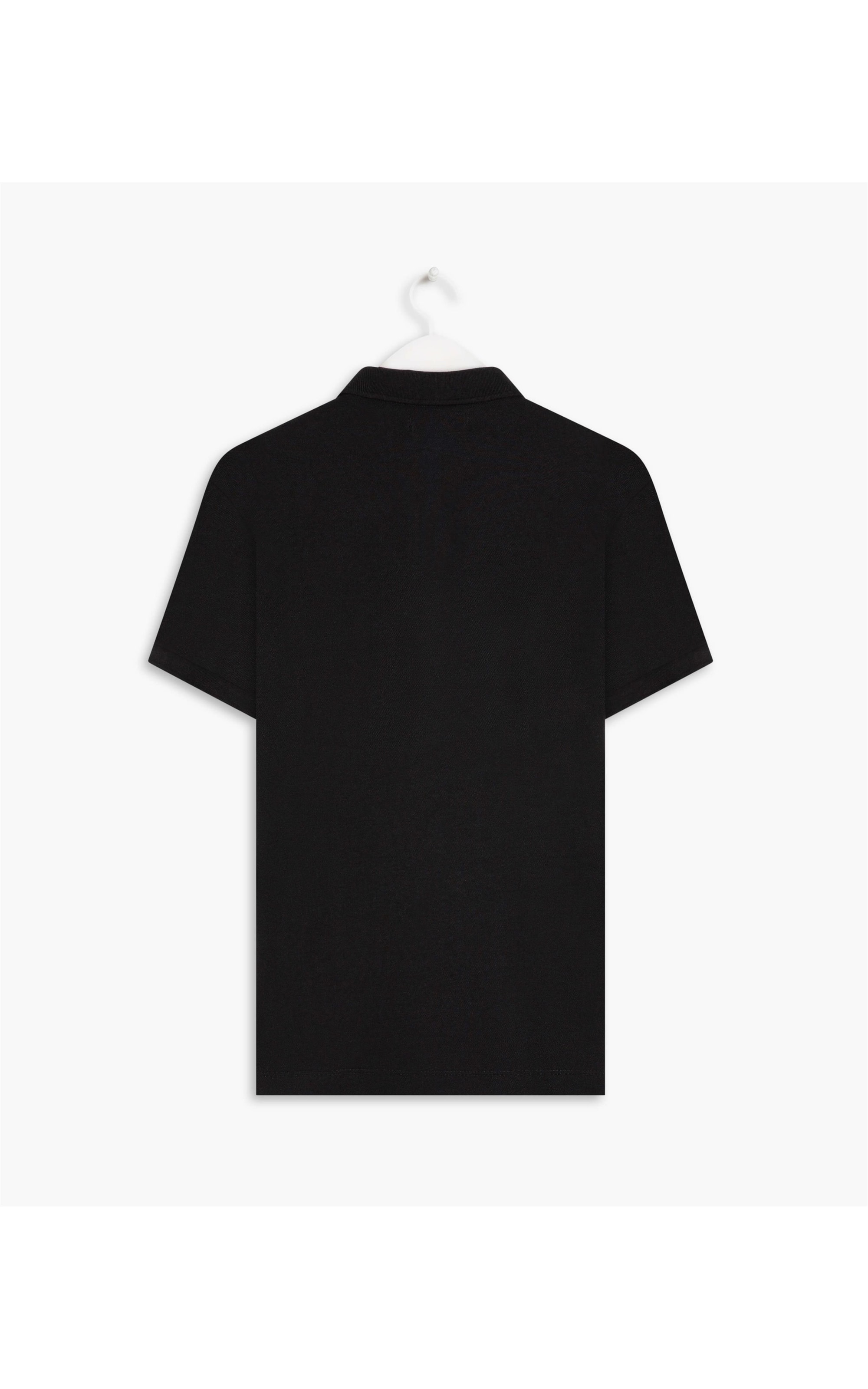 Polo Piquet Com Elastano Mc Preto