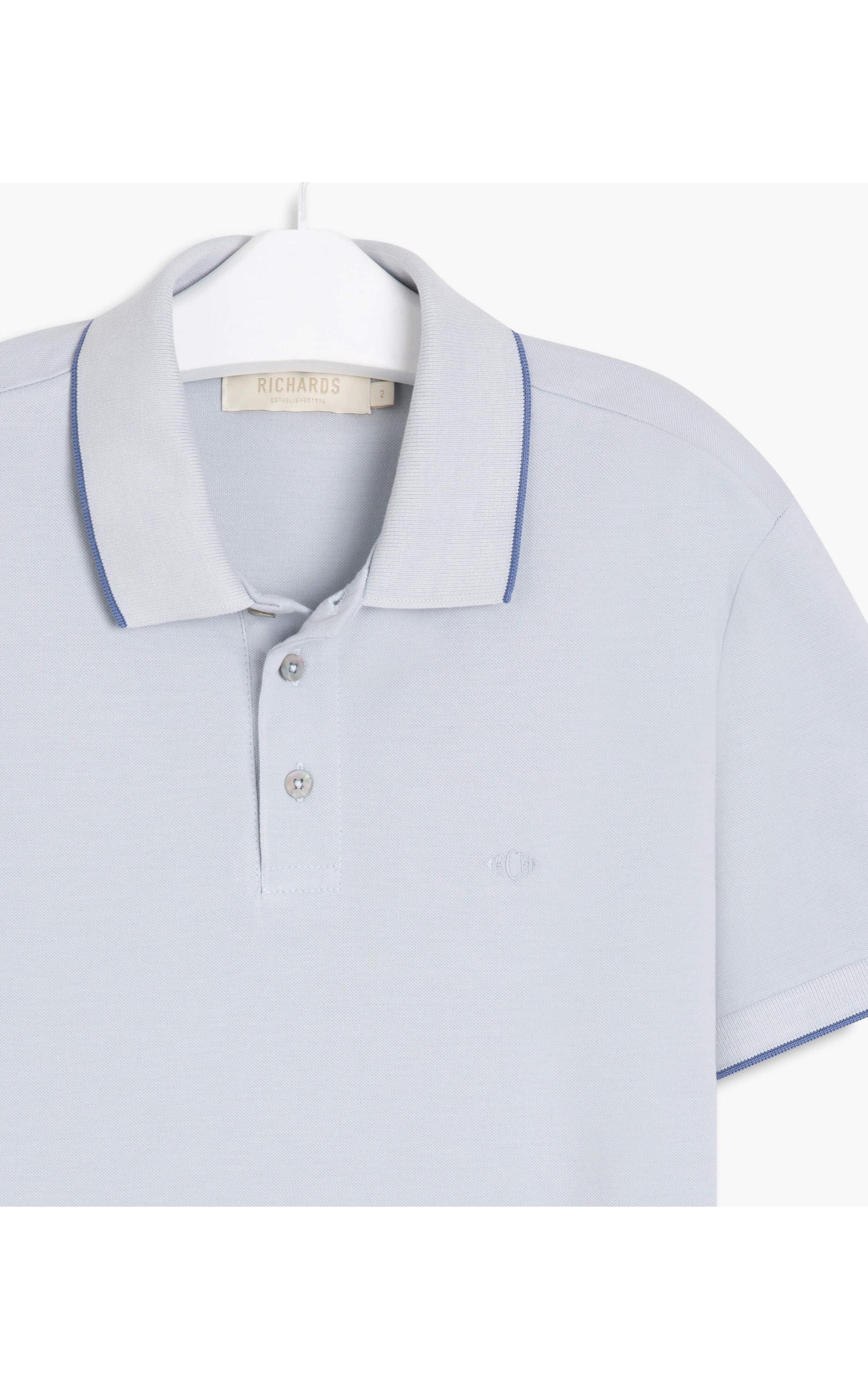 Polo Piquet Com Frisos Mc Azul Chofer