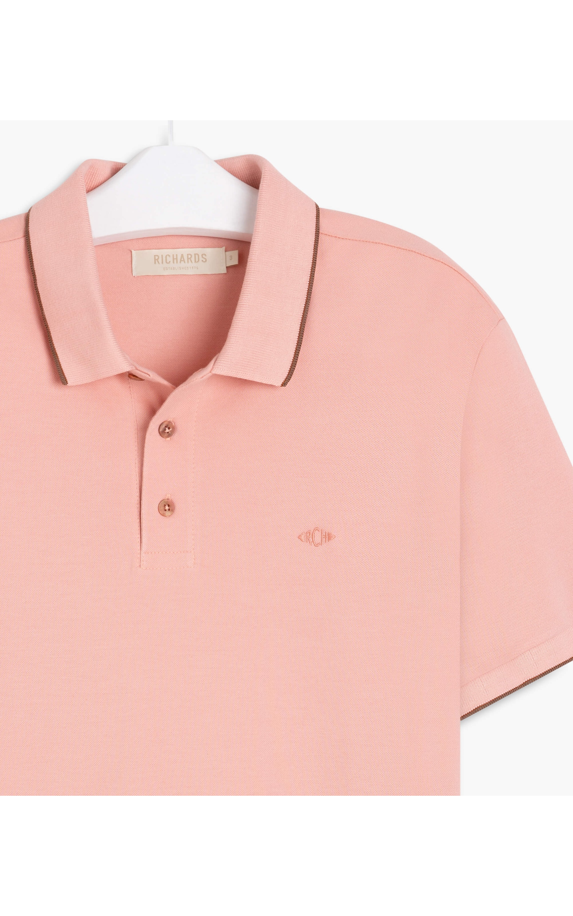 Polo Piquet Com Frisos Mc Blush