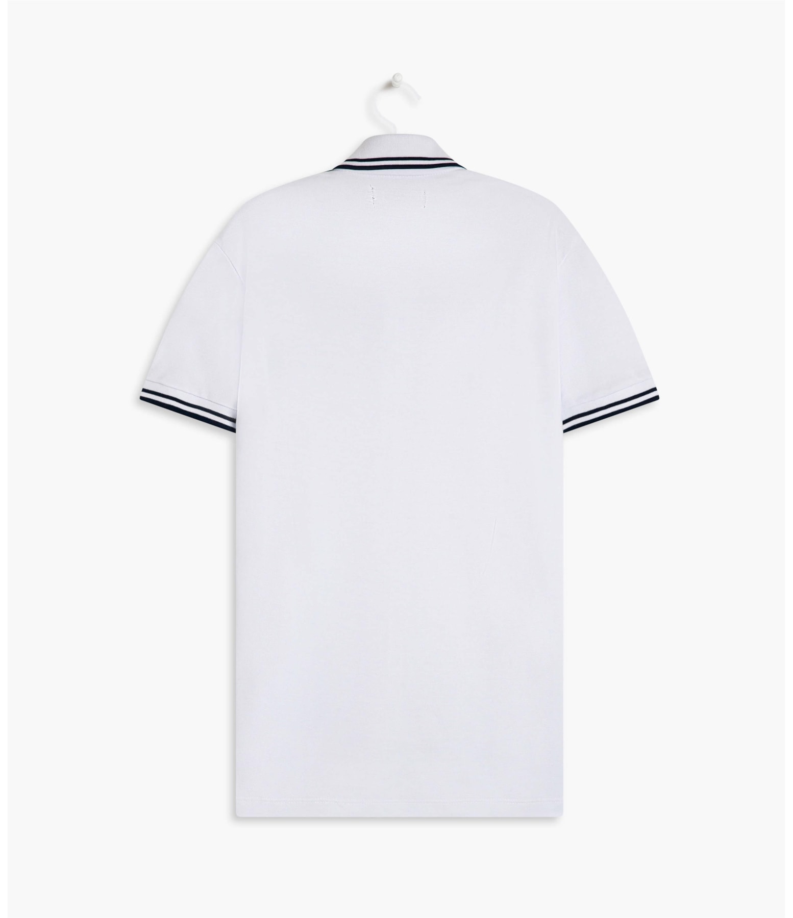 Polo Piquet Com Frisos Mc Branco