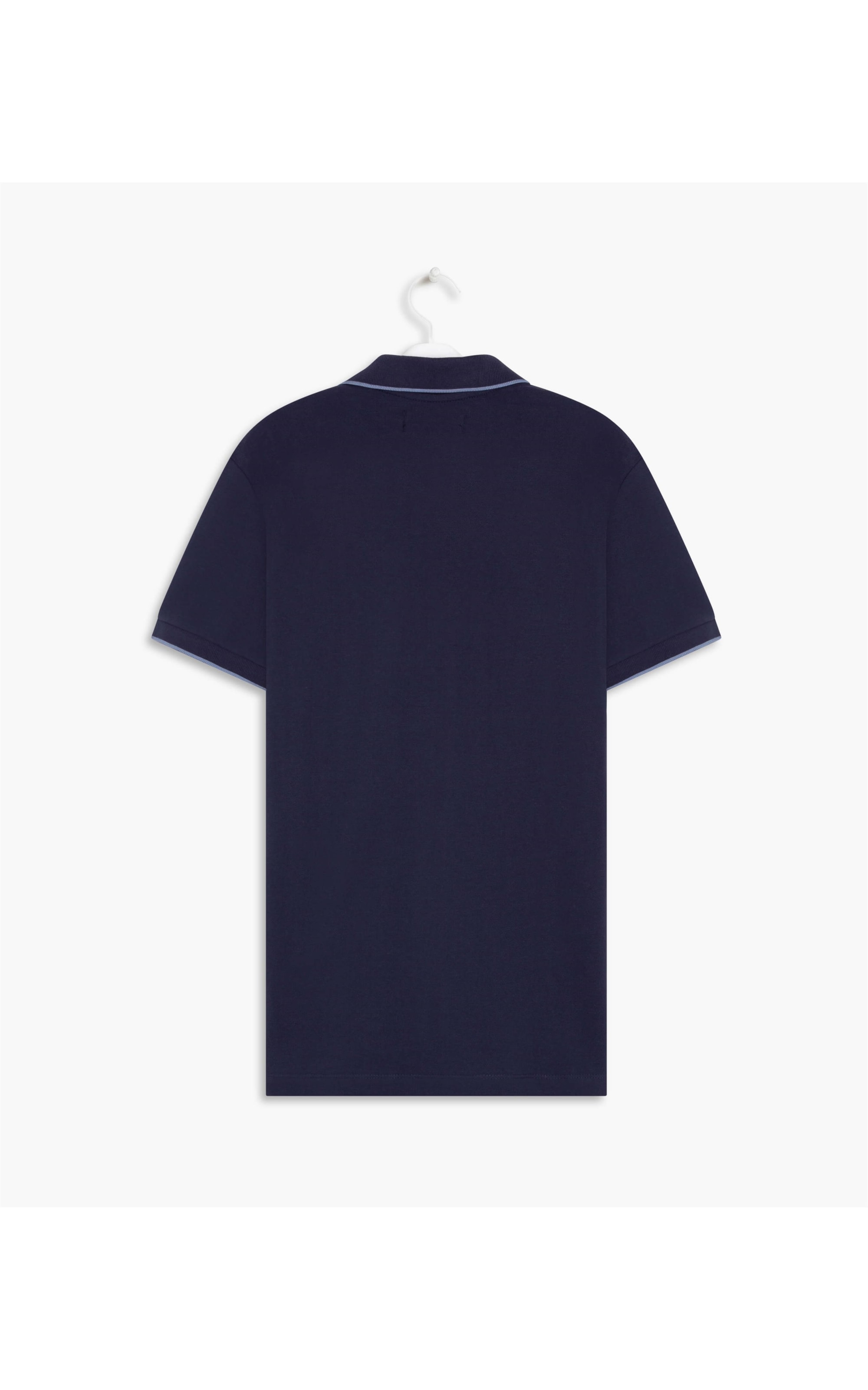 Polo Piquet Com Frisos Mc Dark Navy