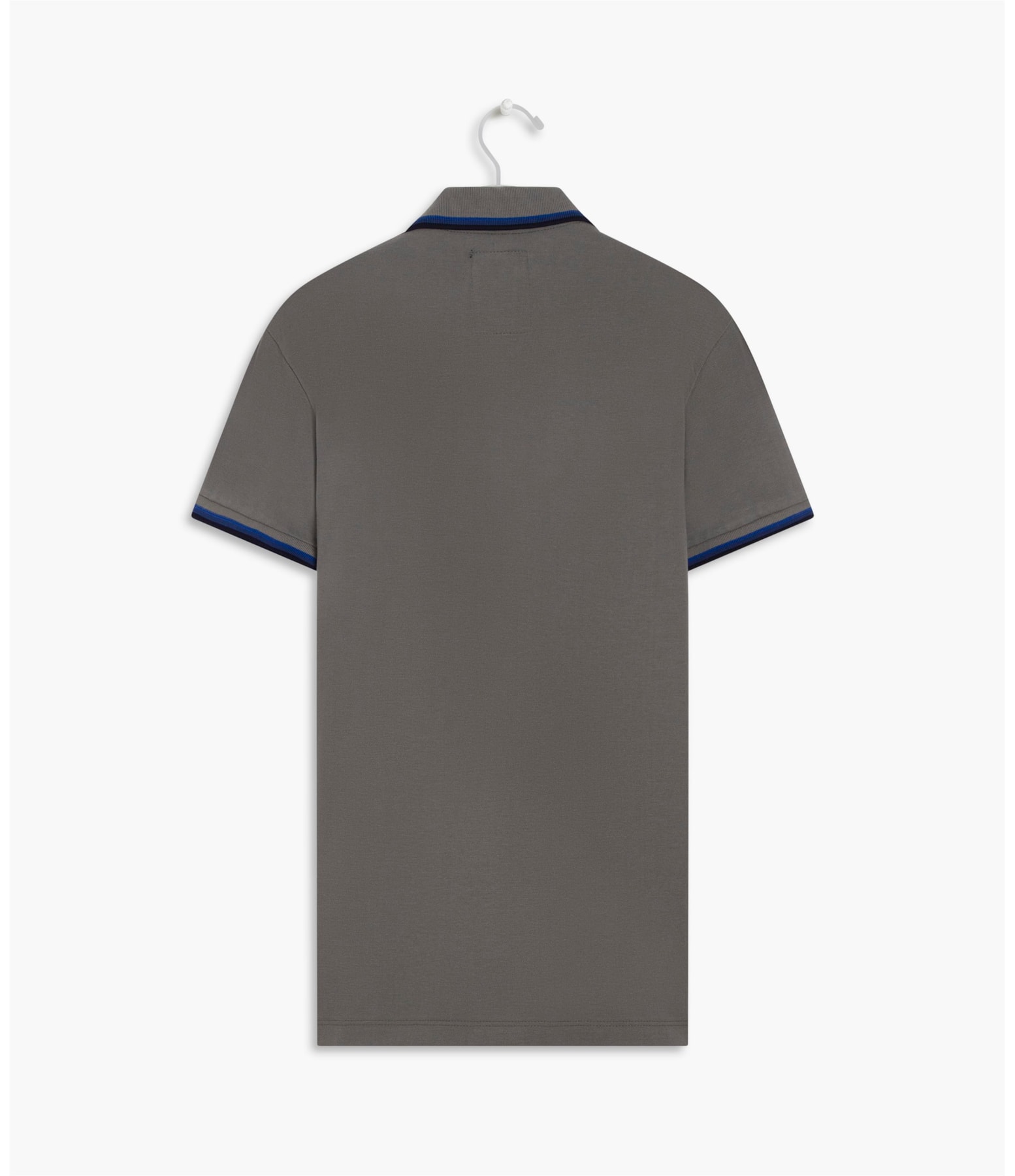 Polo Piquet Com Frisos Mc Silver Gray