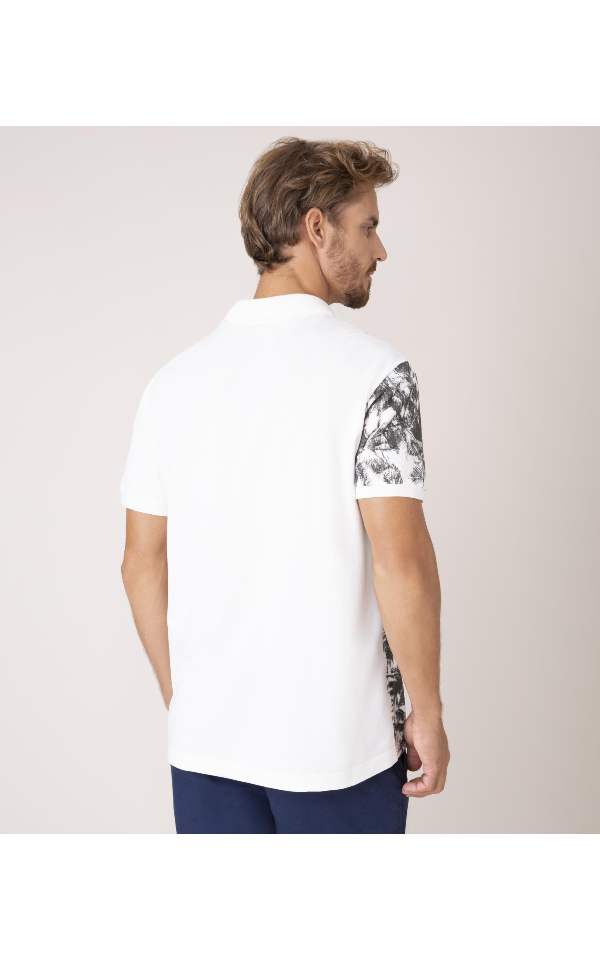 Polo Piquet Coqueiro Lateral Mc Off White