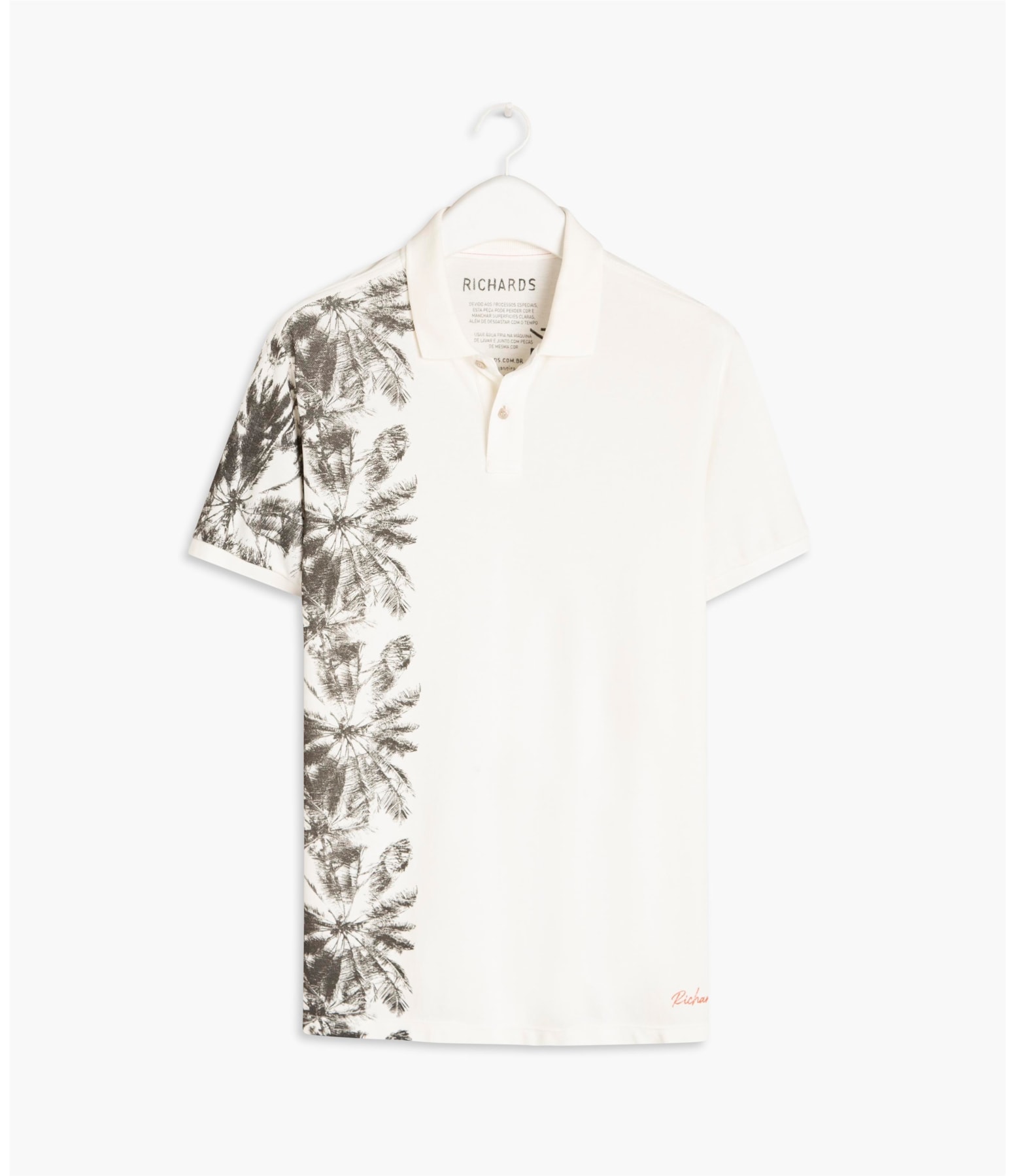Polo Piquet Coqueiro Lateral Mc Off White