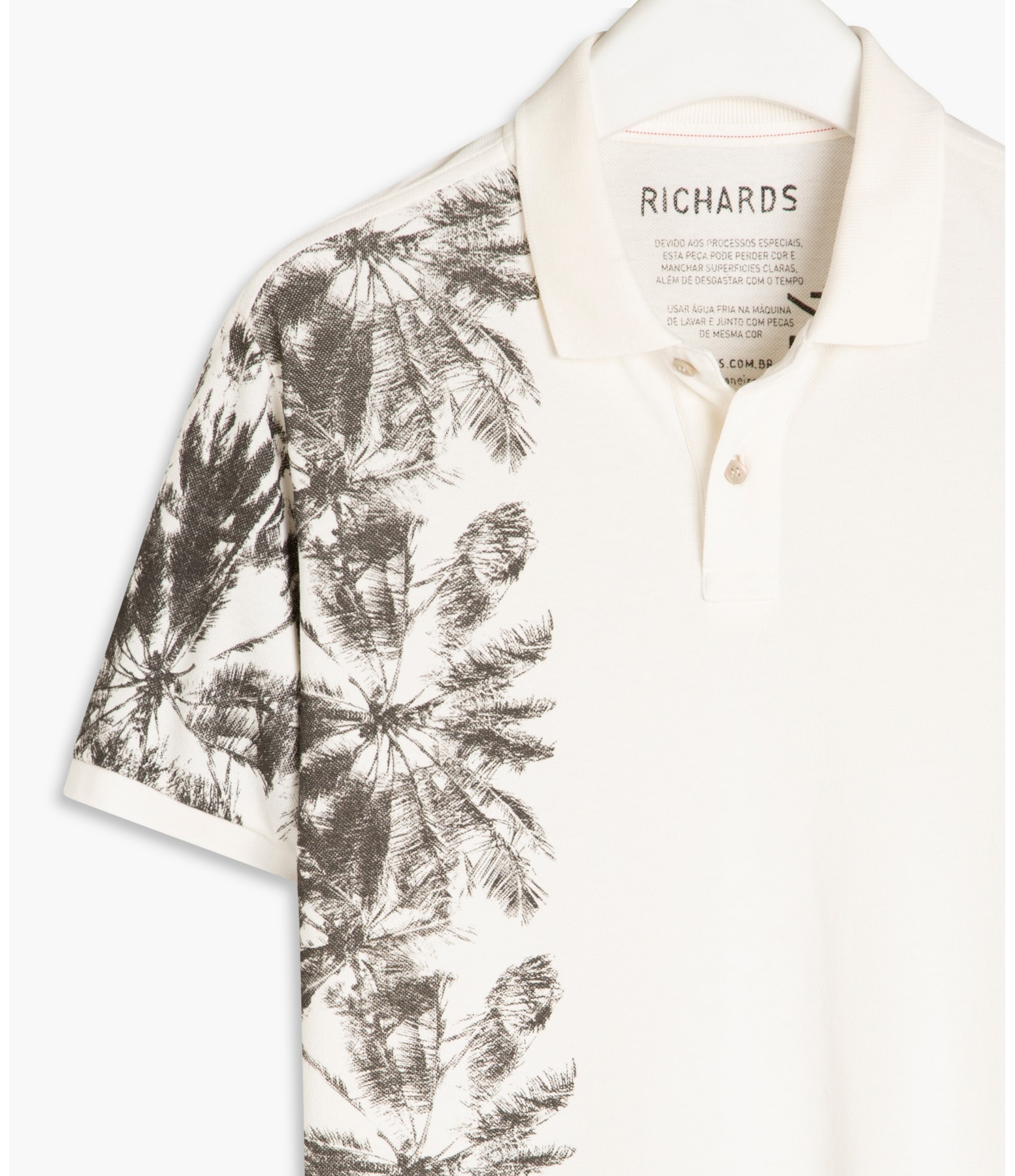 Polo Piquet Coqueiro Lateral Mc Off White