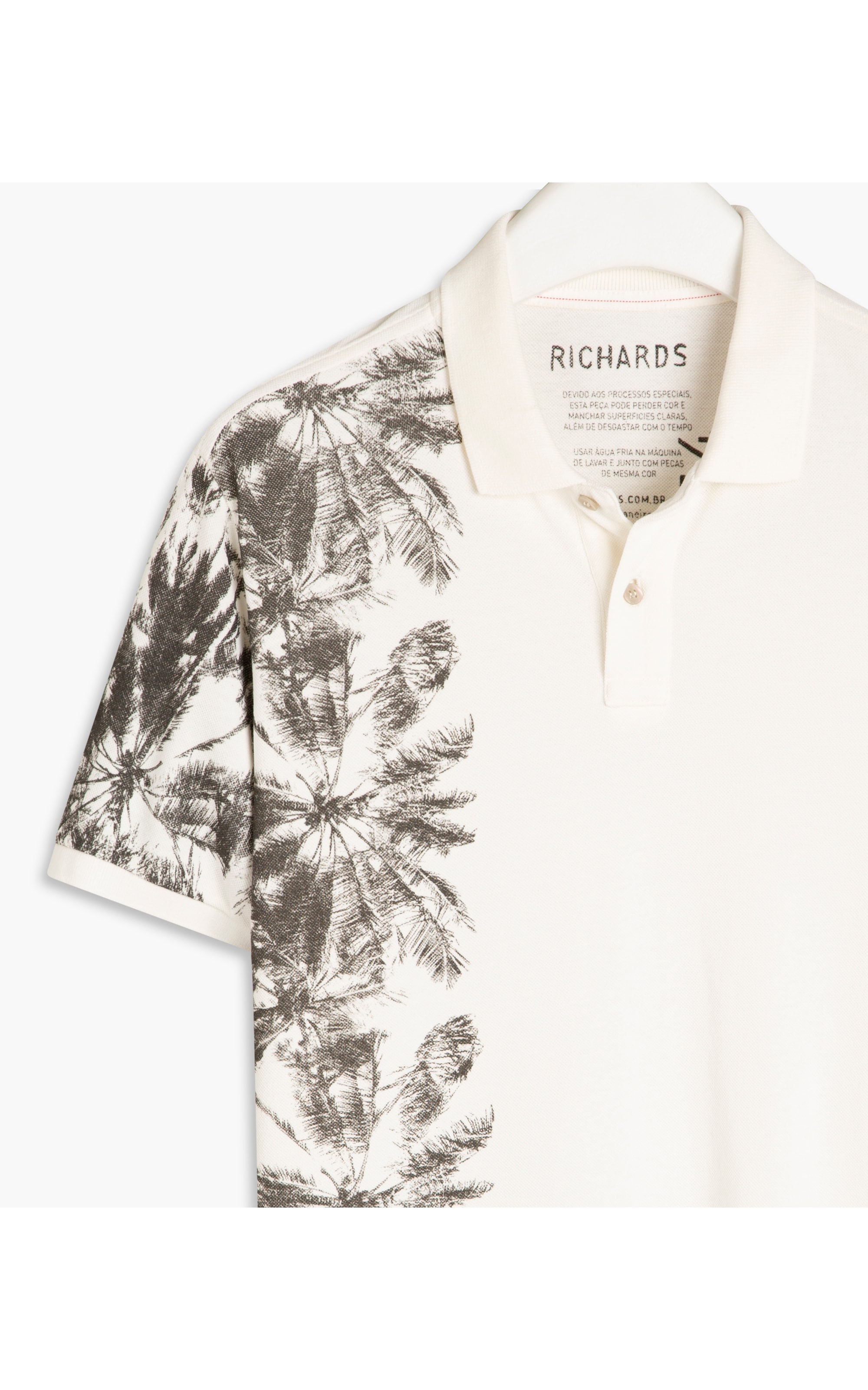 Polo Piquet Coqueiro Lateral Mc Off White